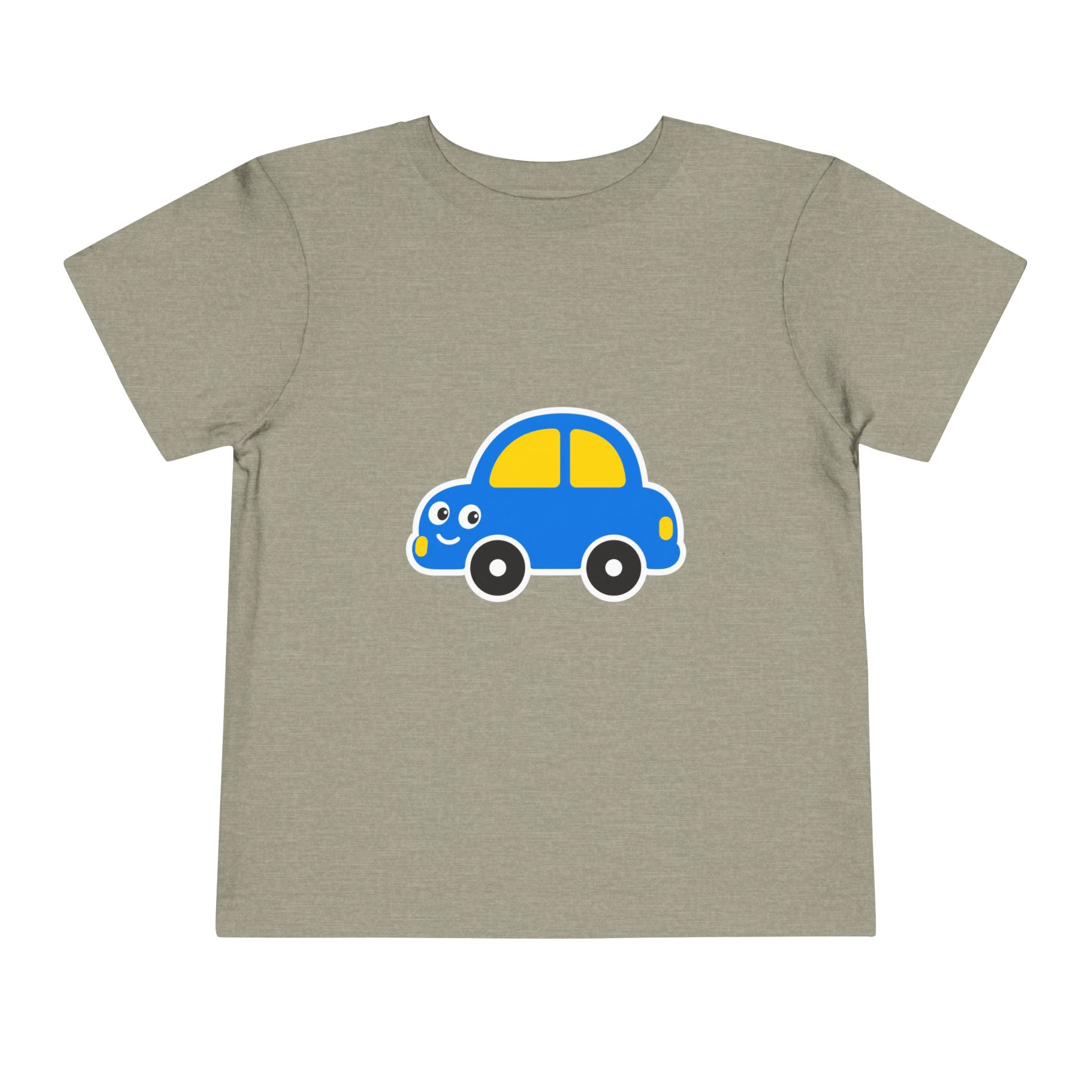 Toddler Tee — Cute Blue Cartoon Car Graphic