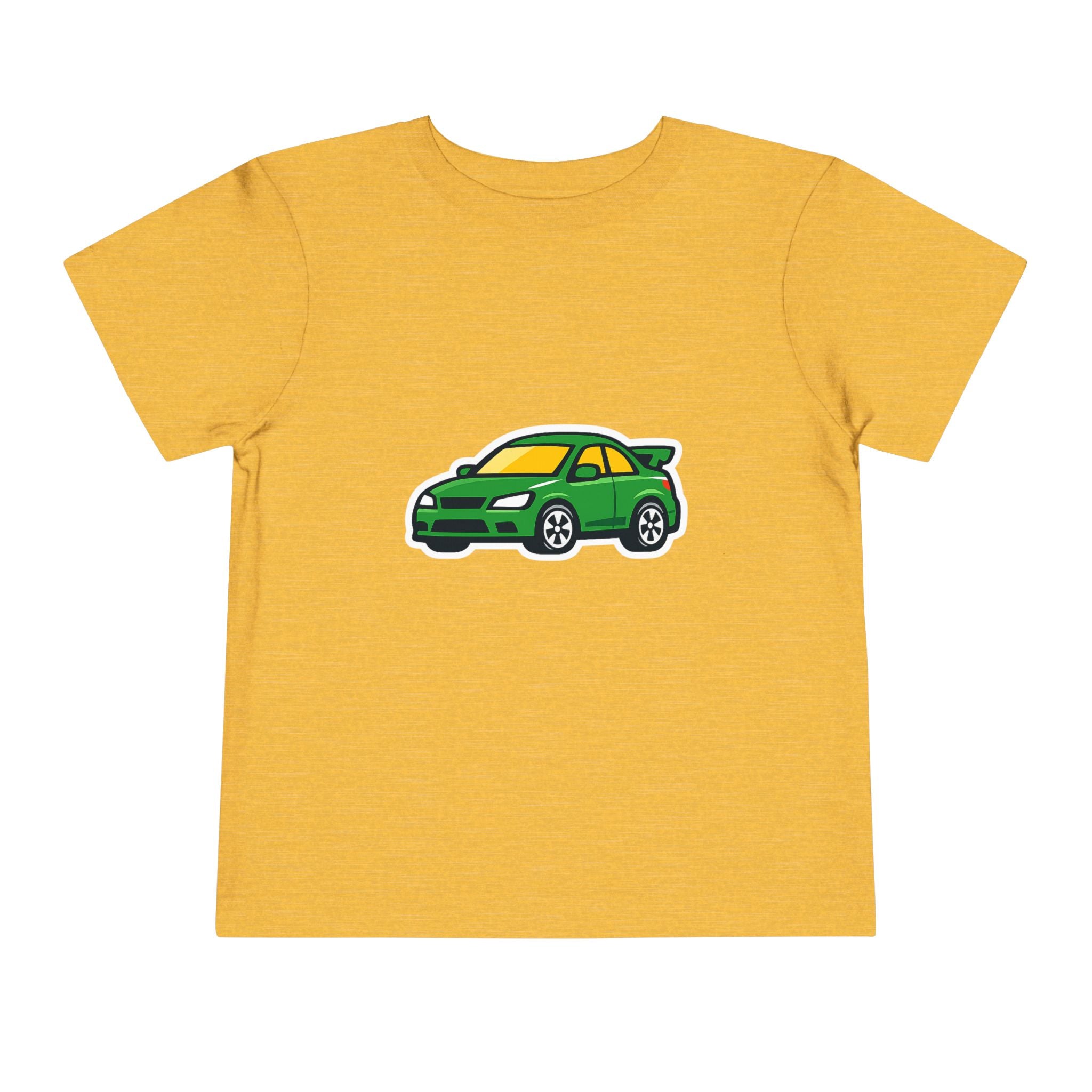Toddler Tee — Green Race Car Graphic