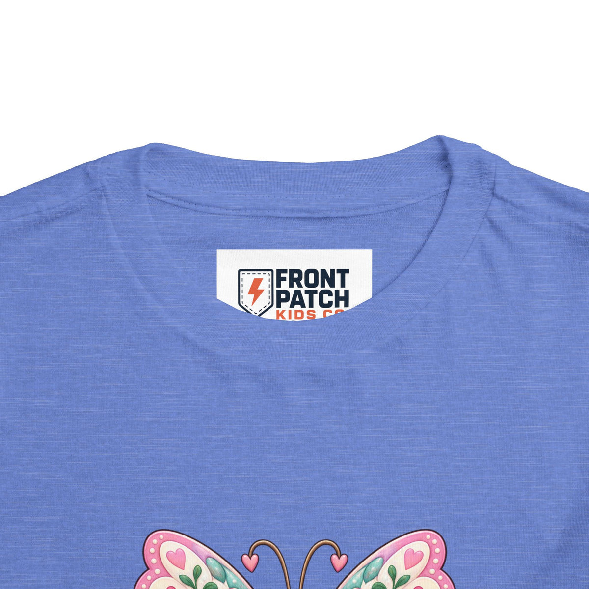 Toddler Tee — Pink Butterfly “Be Kind Be You” Floral Graphic