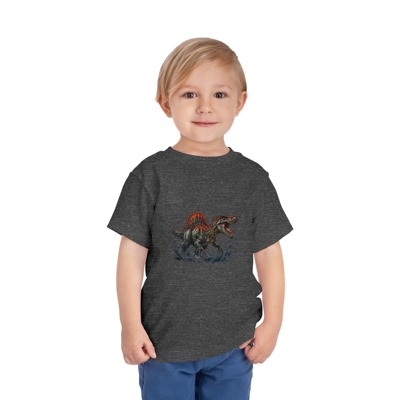 Toddler Tee — Roaring Spinosaurus Dinosaur Graphic Shirt