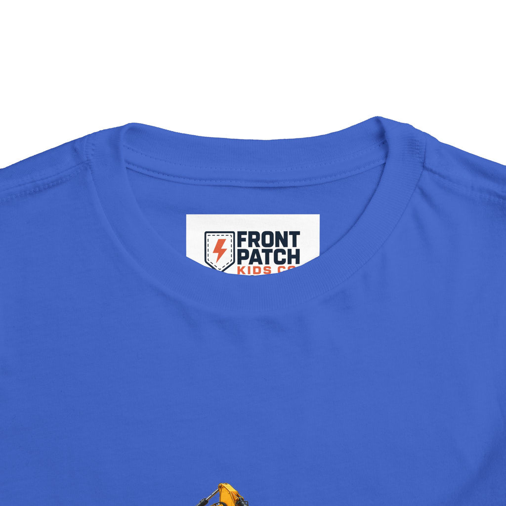 Toddler Tee — Construction Trucks Excavator & Dump Truck Graphic