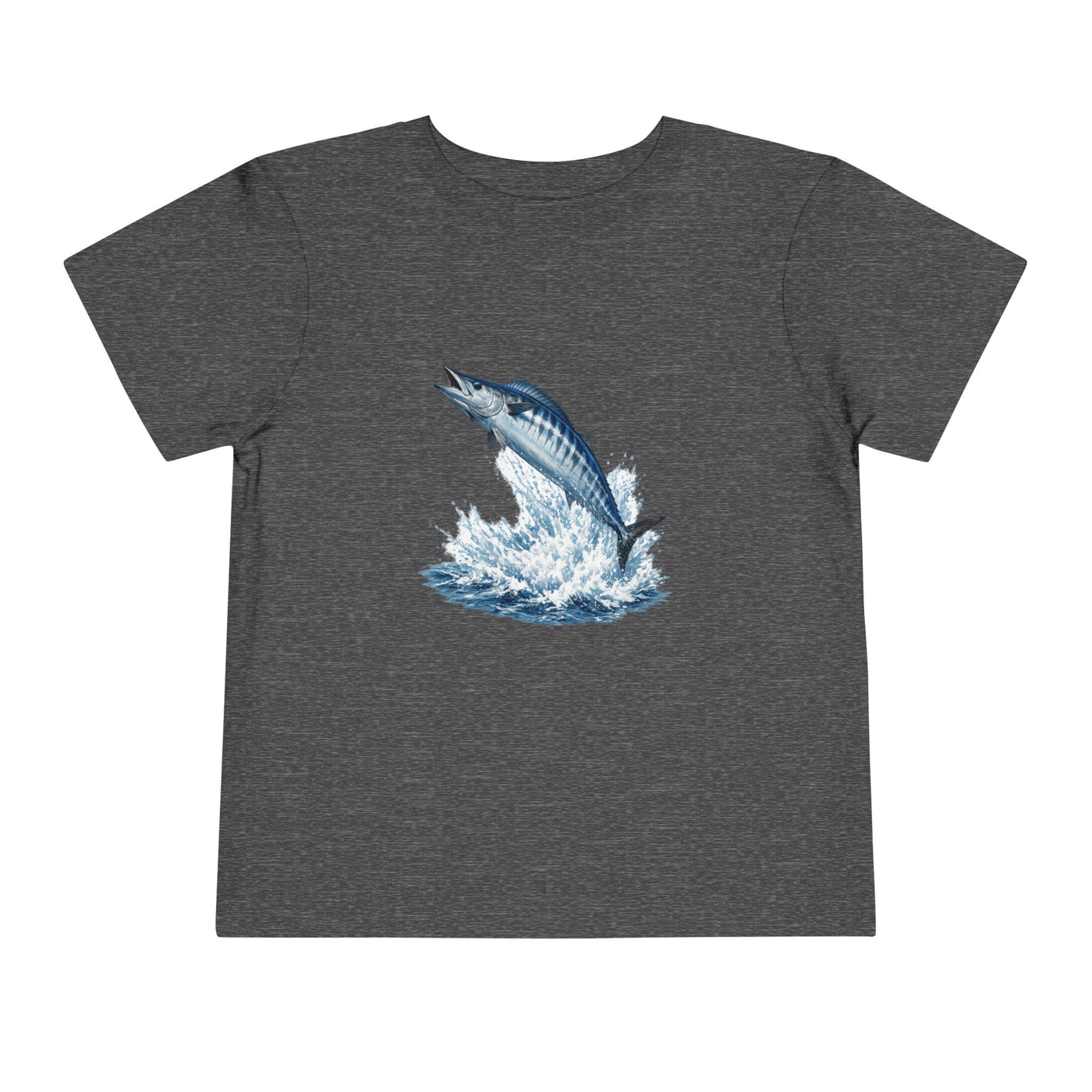 Toddler Tee - Blue Leaping Tuna Fish Graphic