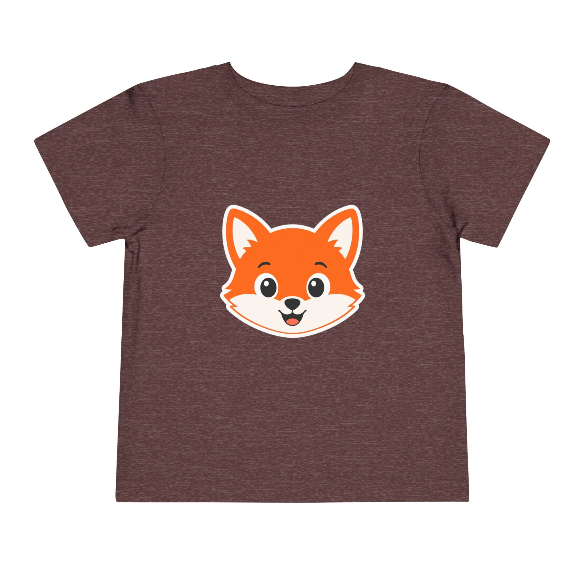 Toddler Tee — Cute Smiling Fox Face Kids Shirt