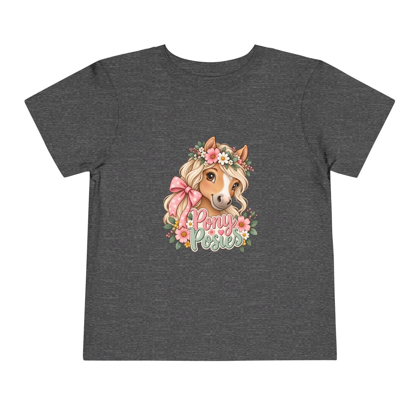 Toddler Tee — Floral Corgi "Pony Posse" Cute Dog Graphic