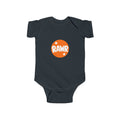 Infant Bodysuit — "RAWR" Orange Circle Baby Onesie, Cute Dinosaur/Nursery Gift