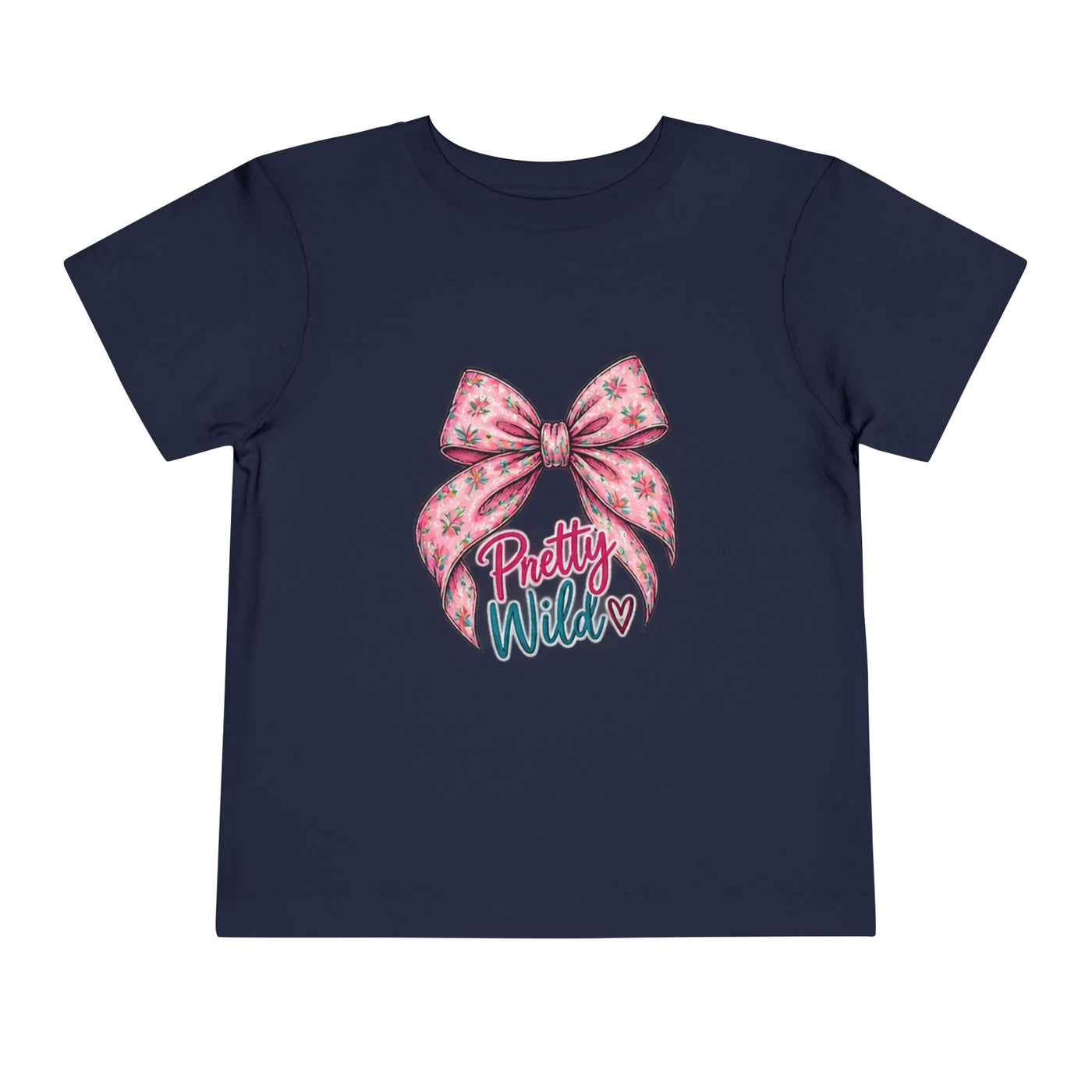 Toddler Tee — Pretty Wild Pink Bow Graphic