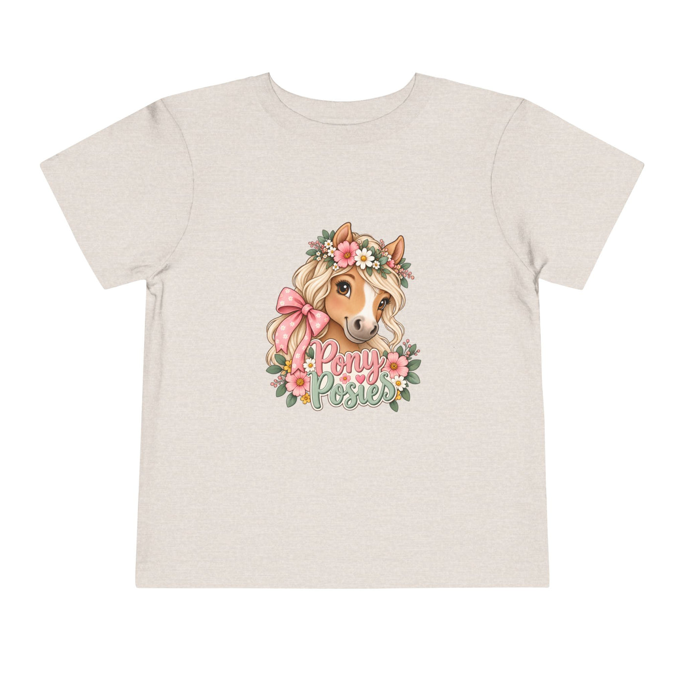 Toddler Tee — Floral Corgi "Pony Posse" Cute Dog Graphic