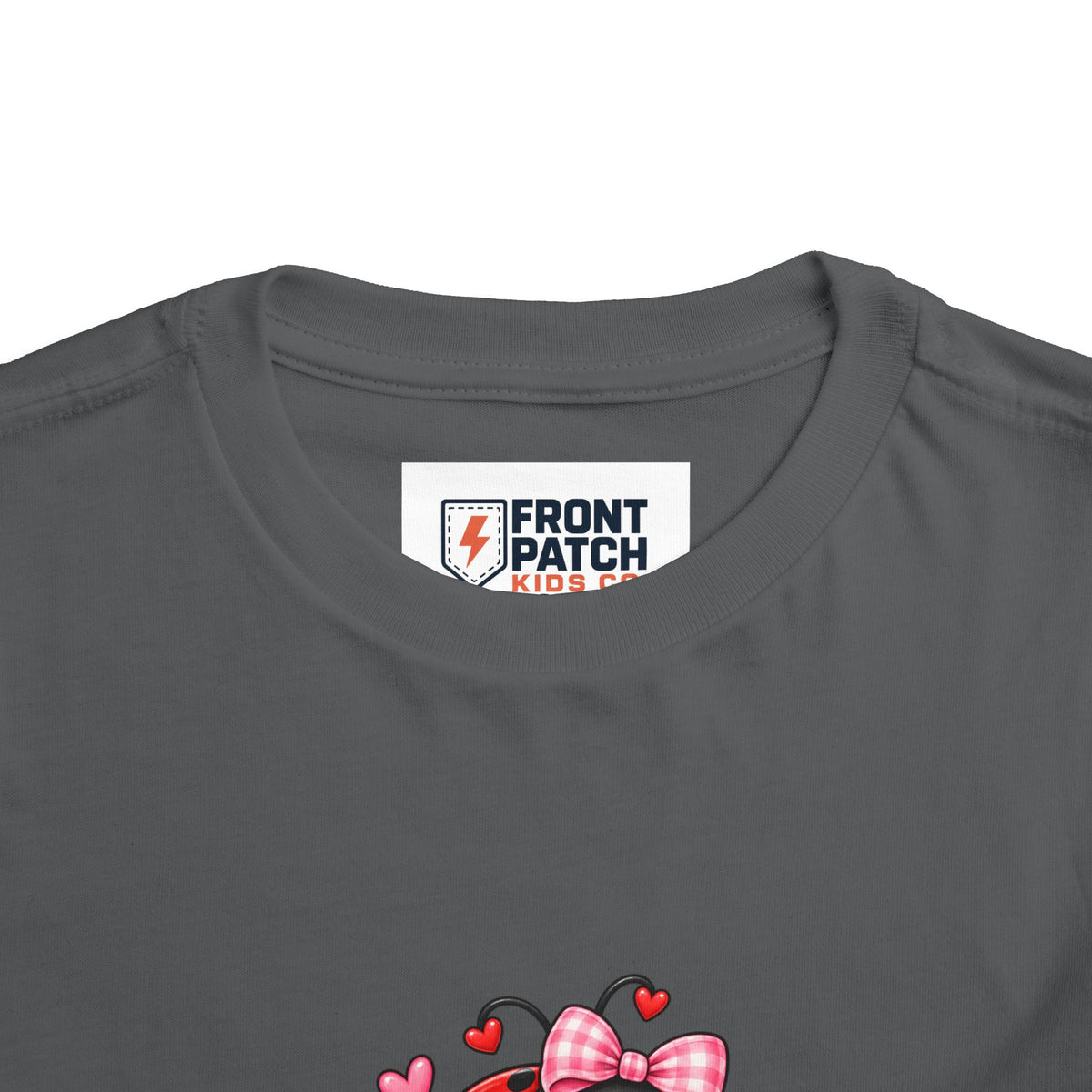 Cute Ladybug Toddler Tee — "Lucky Little Ladybug" Floral Graphic