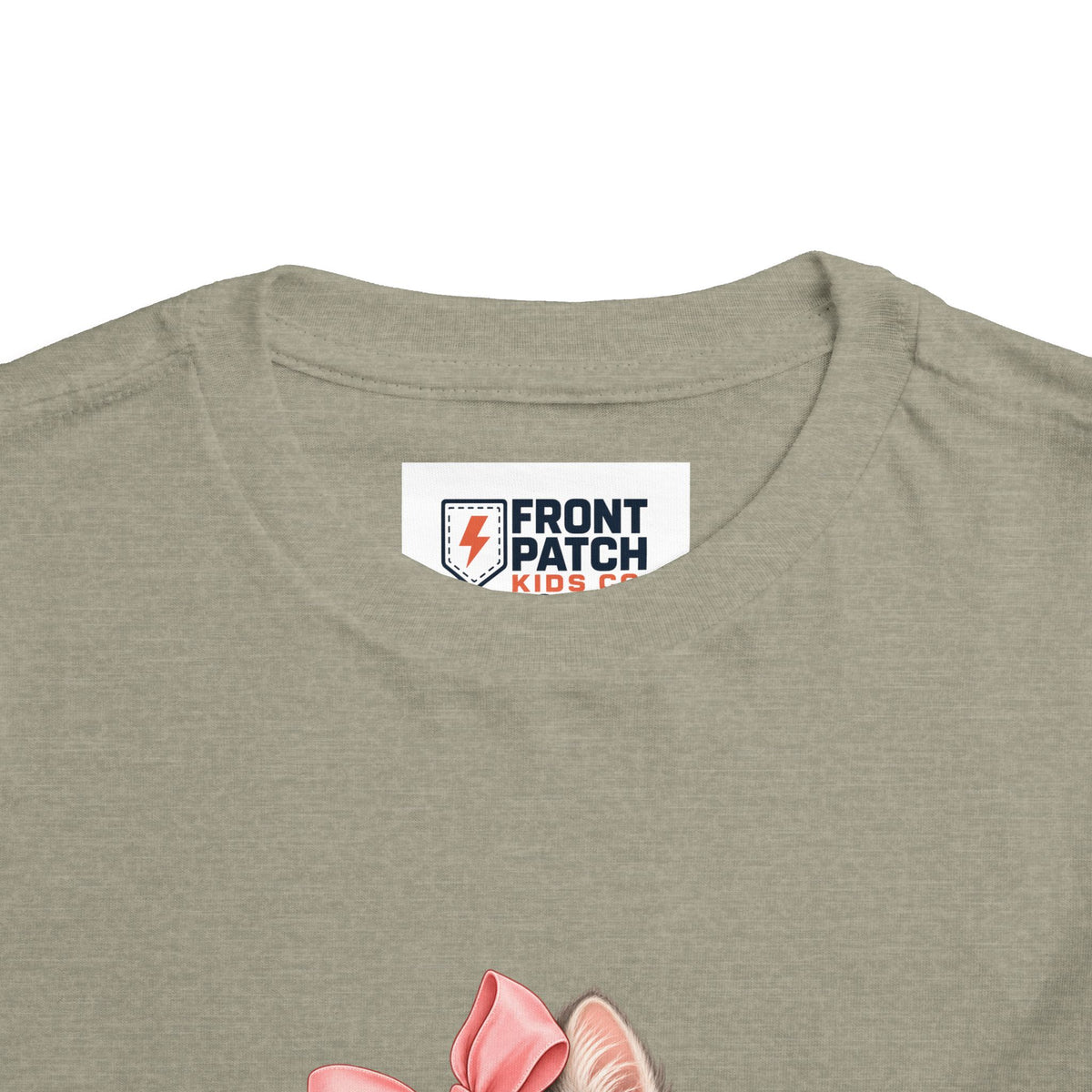Toddler Tee — "Kitten Club" Cute Floral Bow Cat Shirt