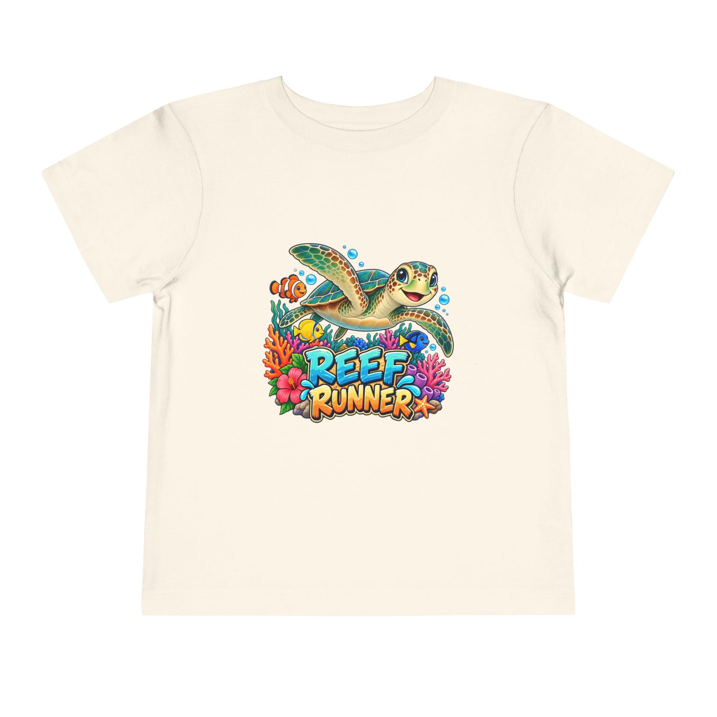 Reef Runner Toddler Tee — Sea Turtle Graphic Shirt for Kids