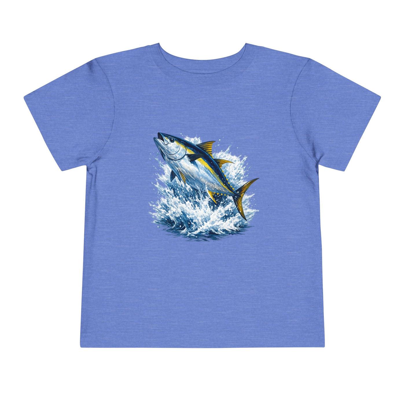 Toddler Tee — Leaping Yellowfin Tuna Splash Graphic