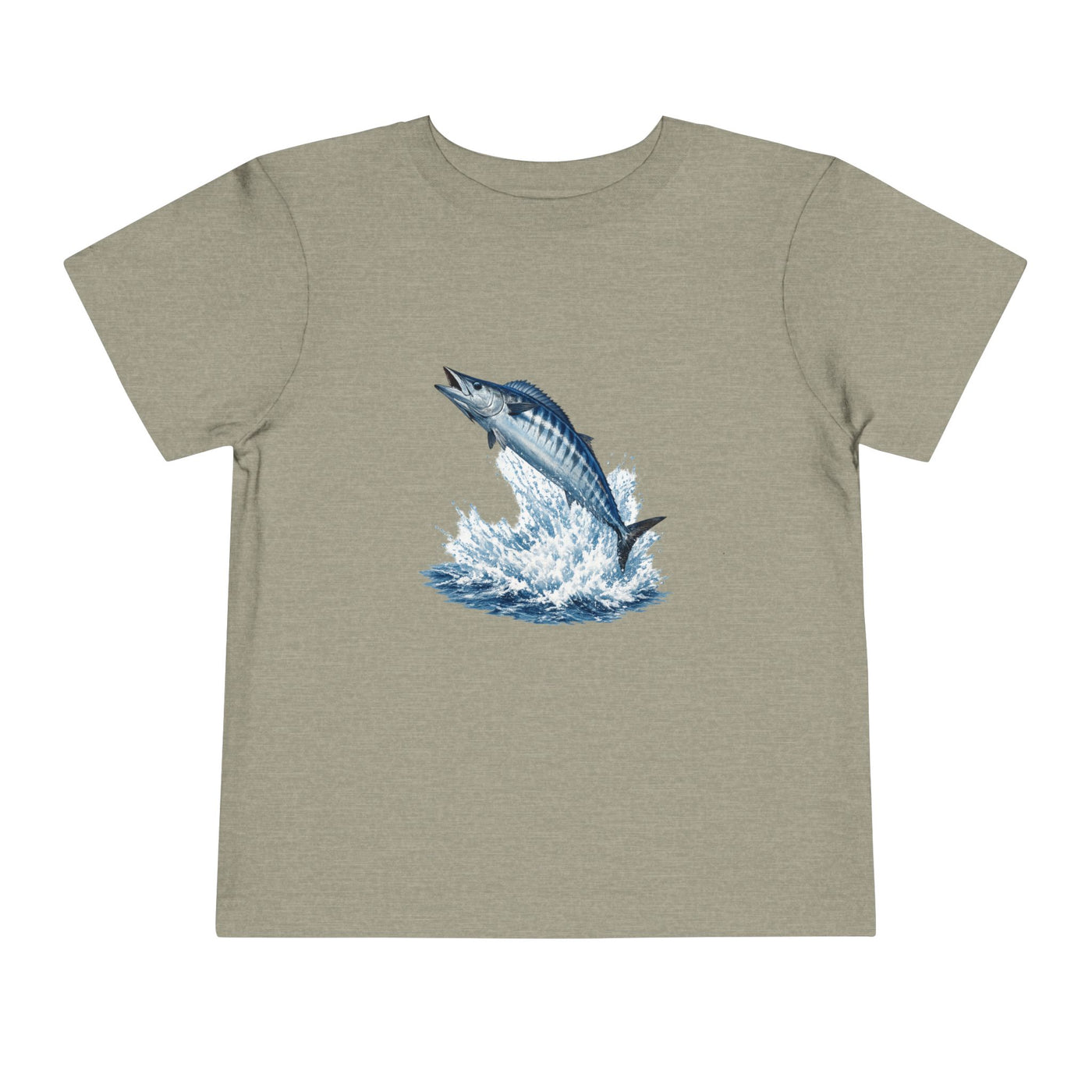Toddler Tee - Blue Leaping Tuna Fish Graphic