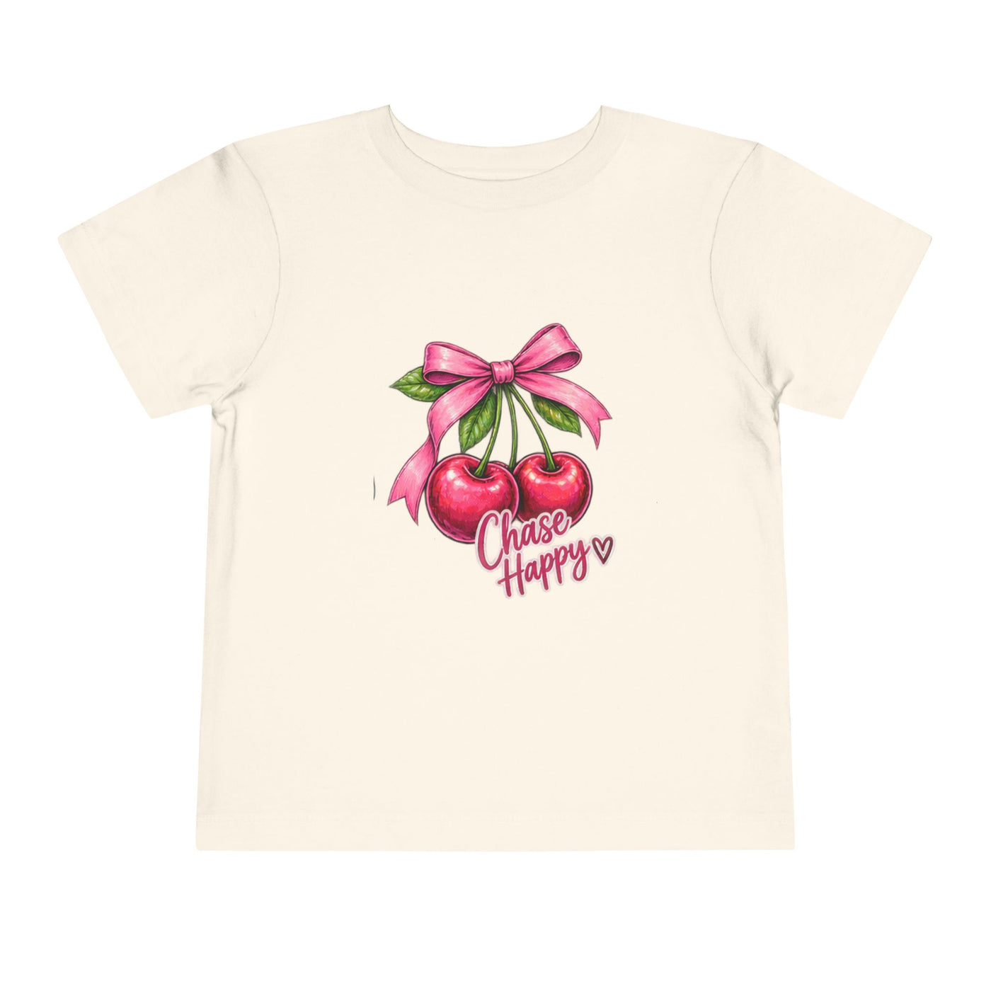Toddler Tee - "Chase Happy" Cherries Graphic