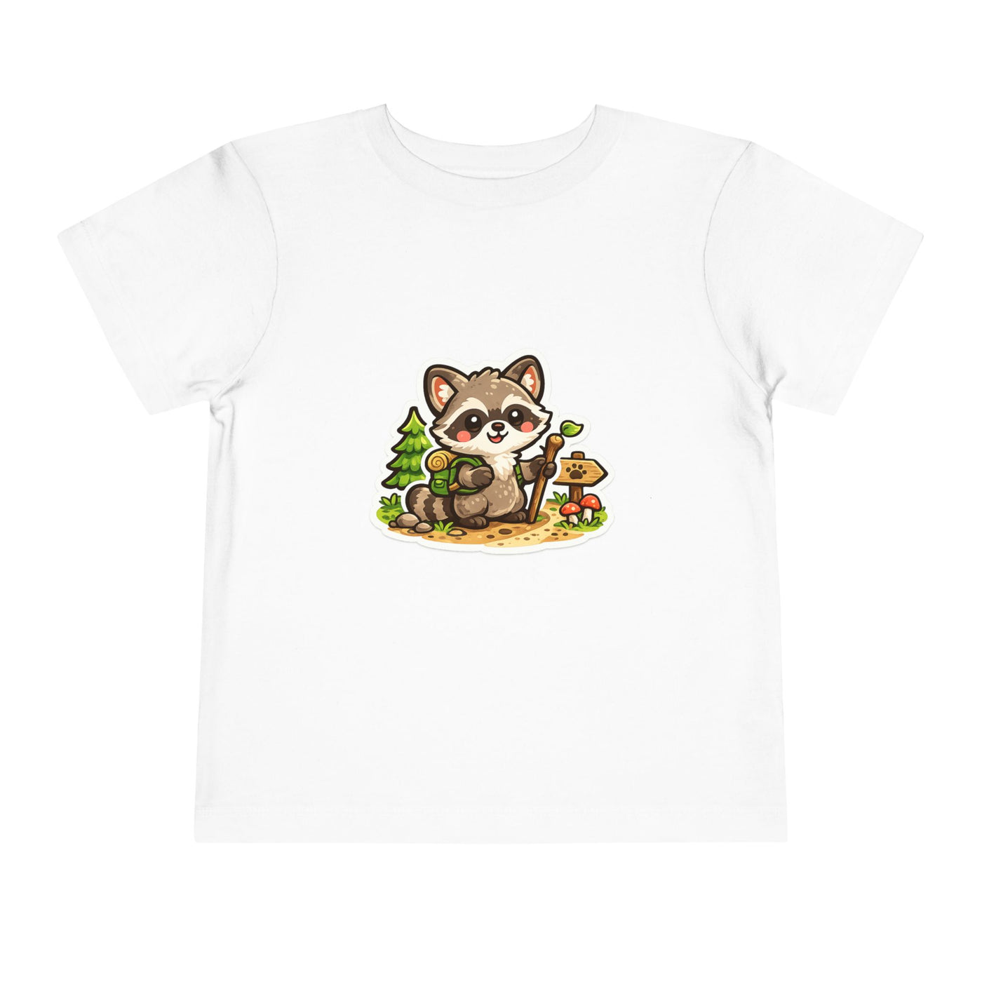 Toddler Tee — Cute Forest Raccoon Kids Shirt