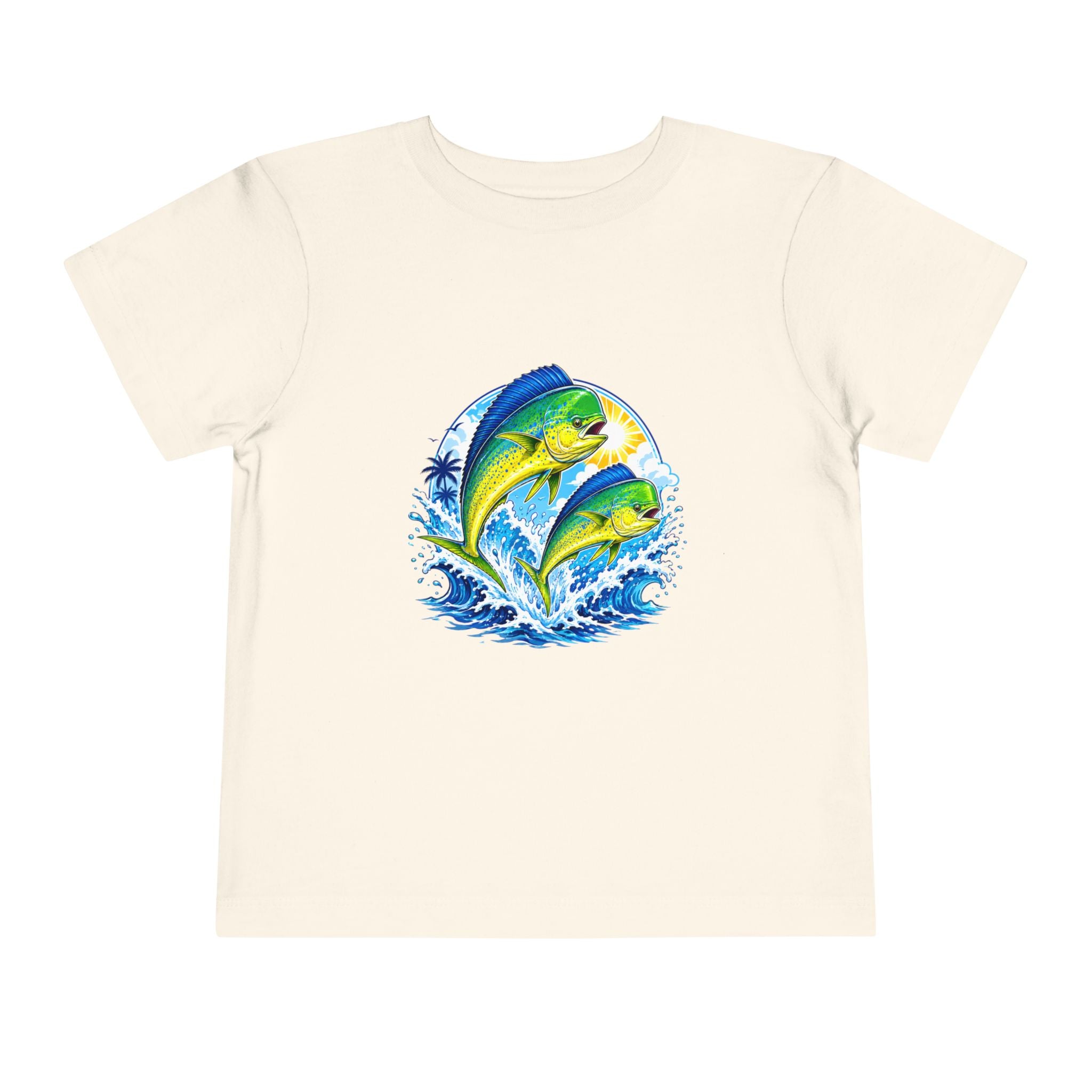 Toddler Tee — Colorful Mahi Mahi Fish Surf Ocean Graphic