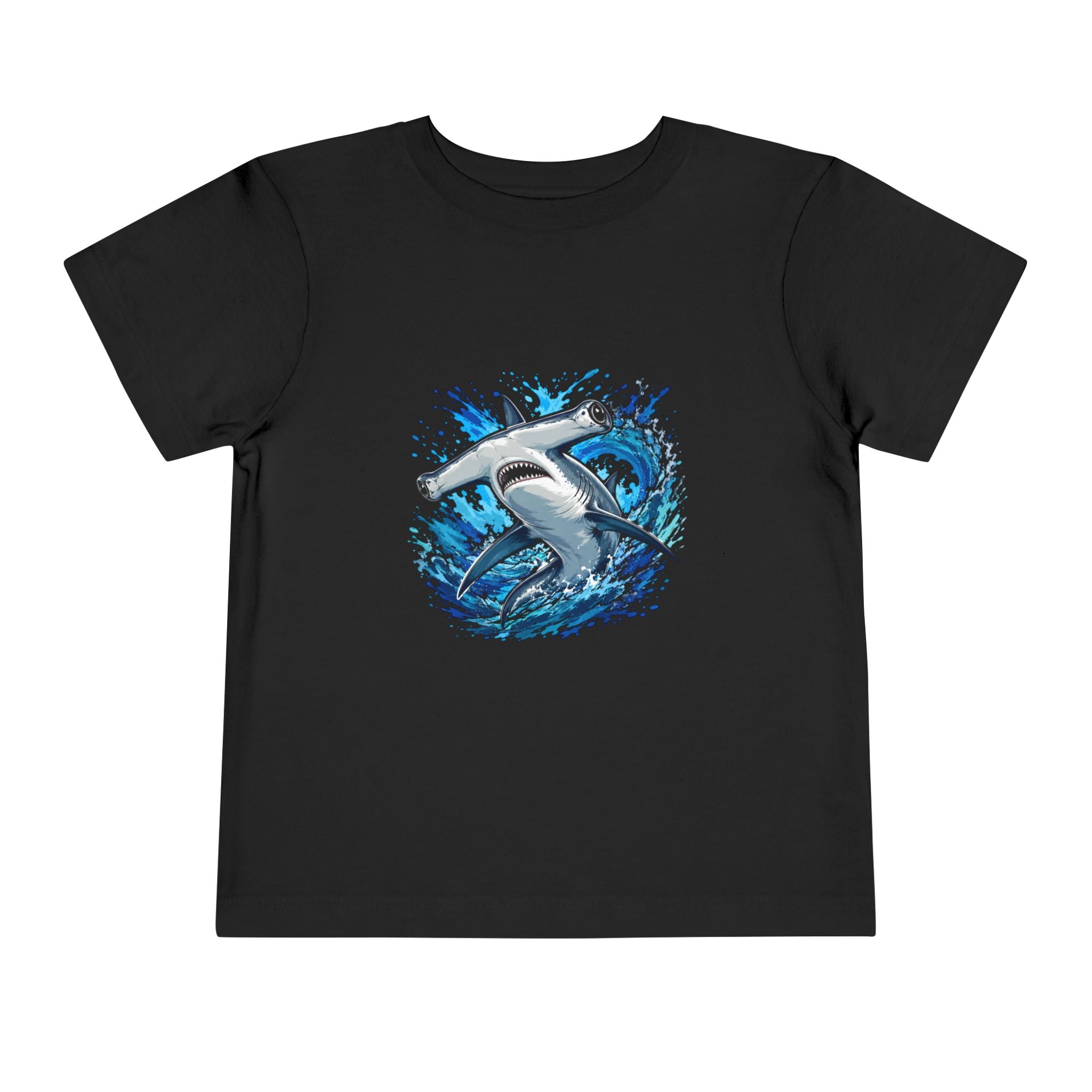 Toddler Shark T-Shirt – Playful Hammerhead Splash Tee for Kids