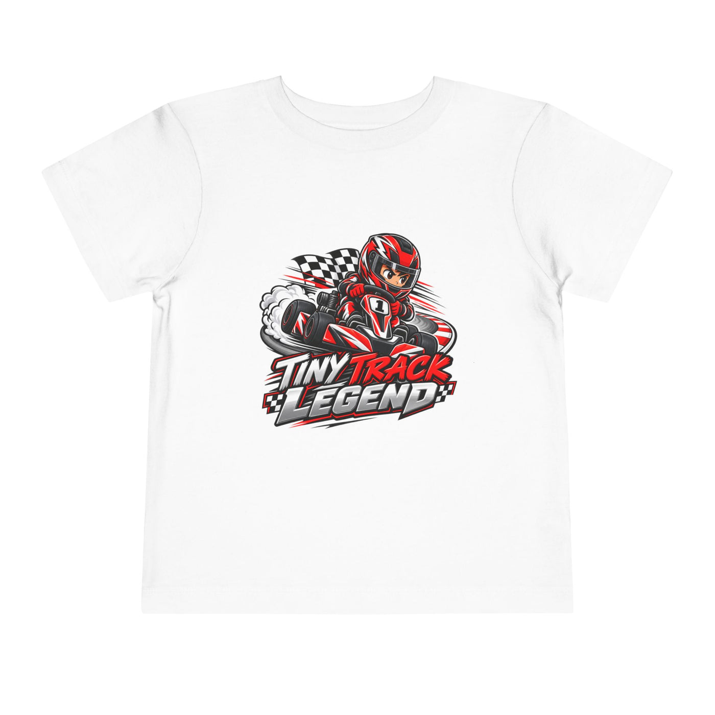 Toddler Tee — "Tiny Track Legend" Racing Car Graphic