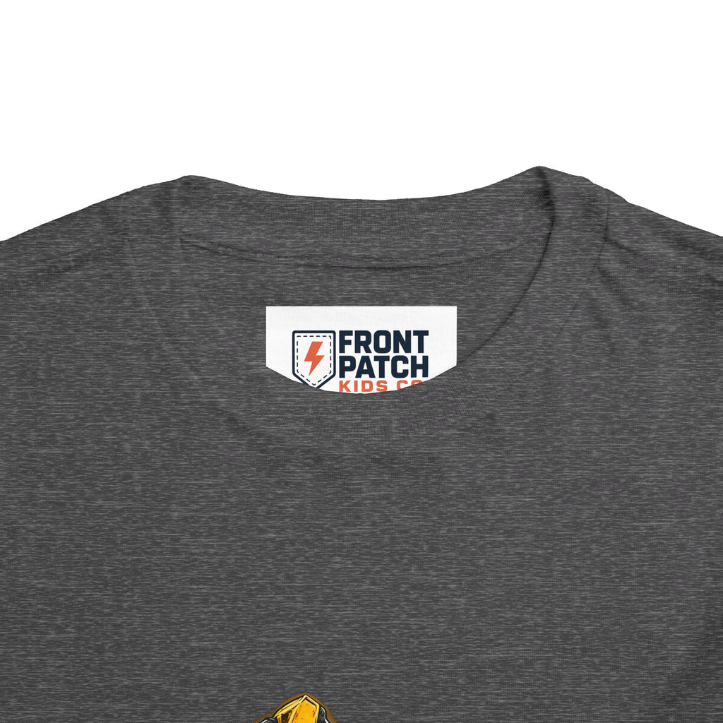 Toddler Excavator Tee — Yellow Digging Construction Truck Shirt
