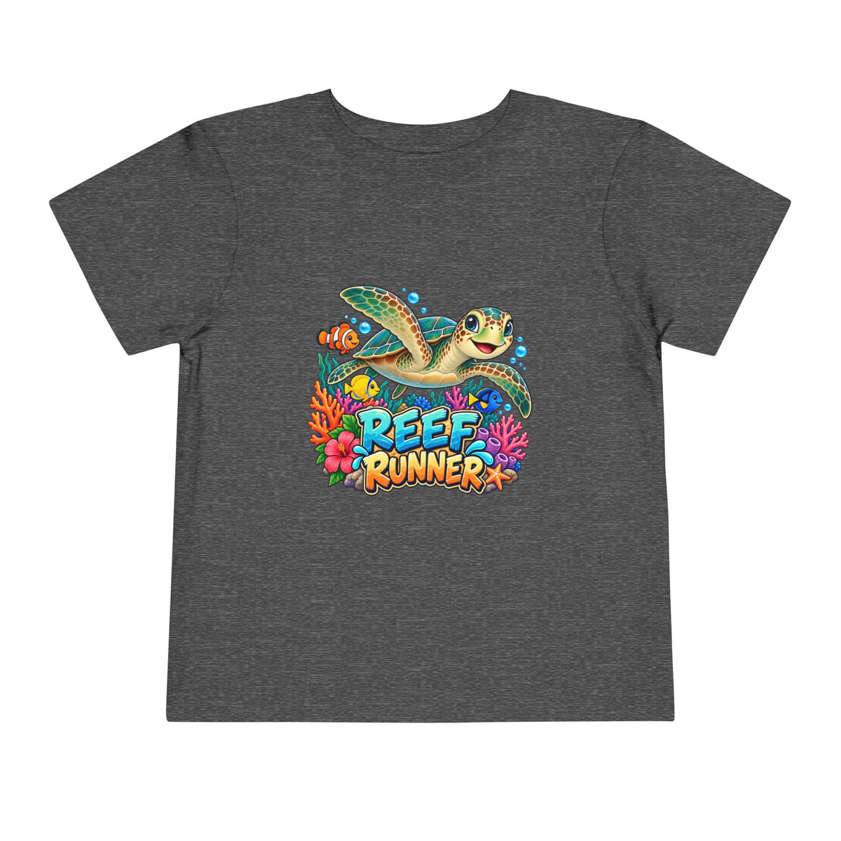 Reef Runner Toddler Tee — Sea Turtle Graphic Shirt for Kids