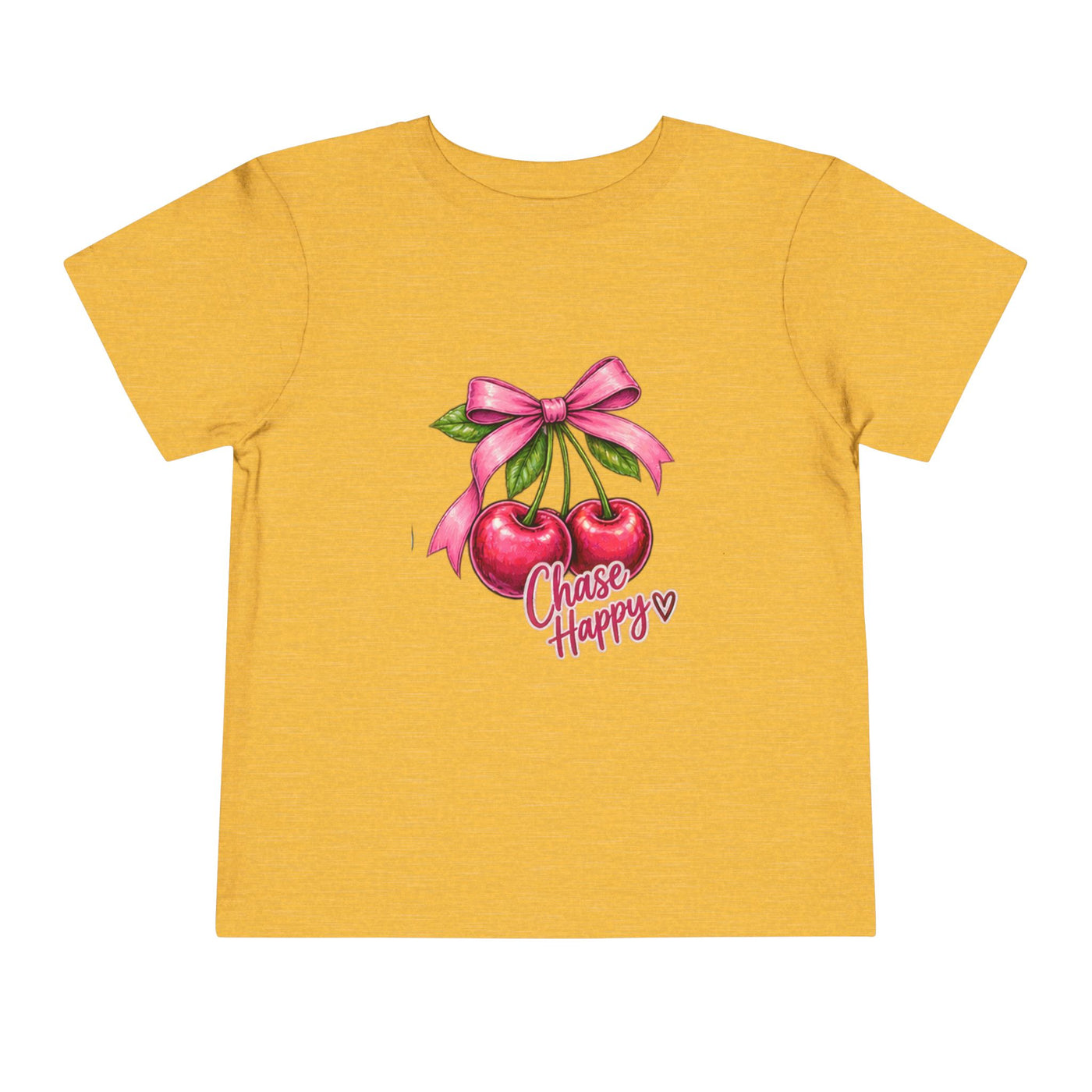 Toddler Tee - "Chase Happy" Cherries Graphic
