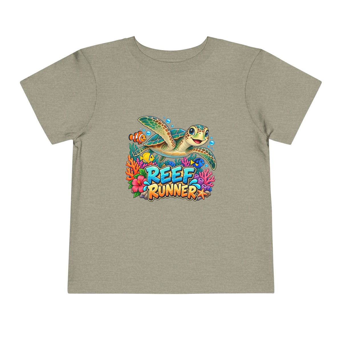 Reef Runner Toddler Tee — Sea Turtle Graphic Shirt for Kids