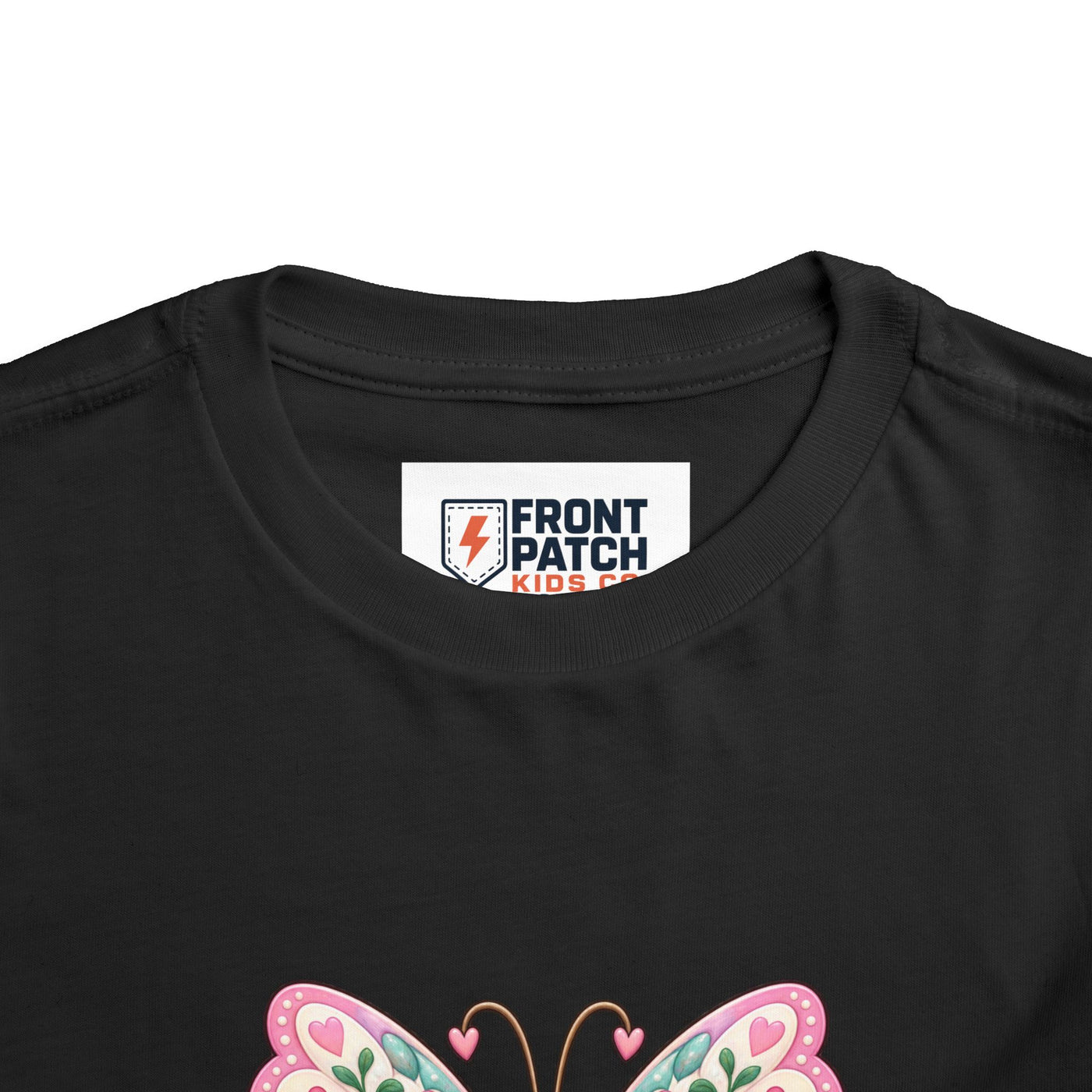 Toddler Tee — Pink Butterfly “Be Kind Be You” Floral Graphic