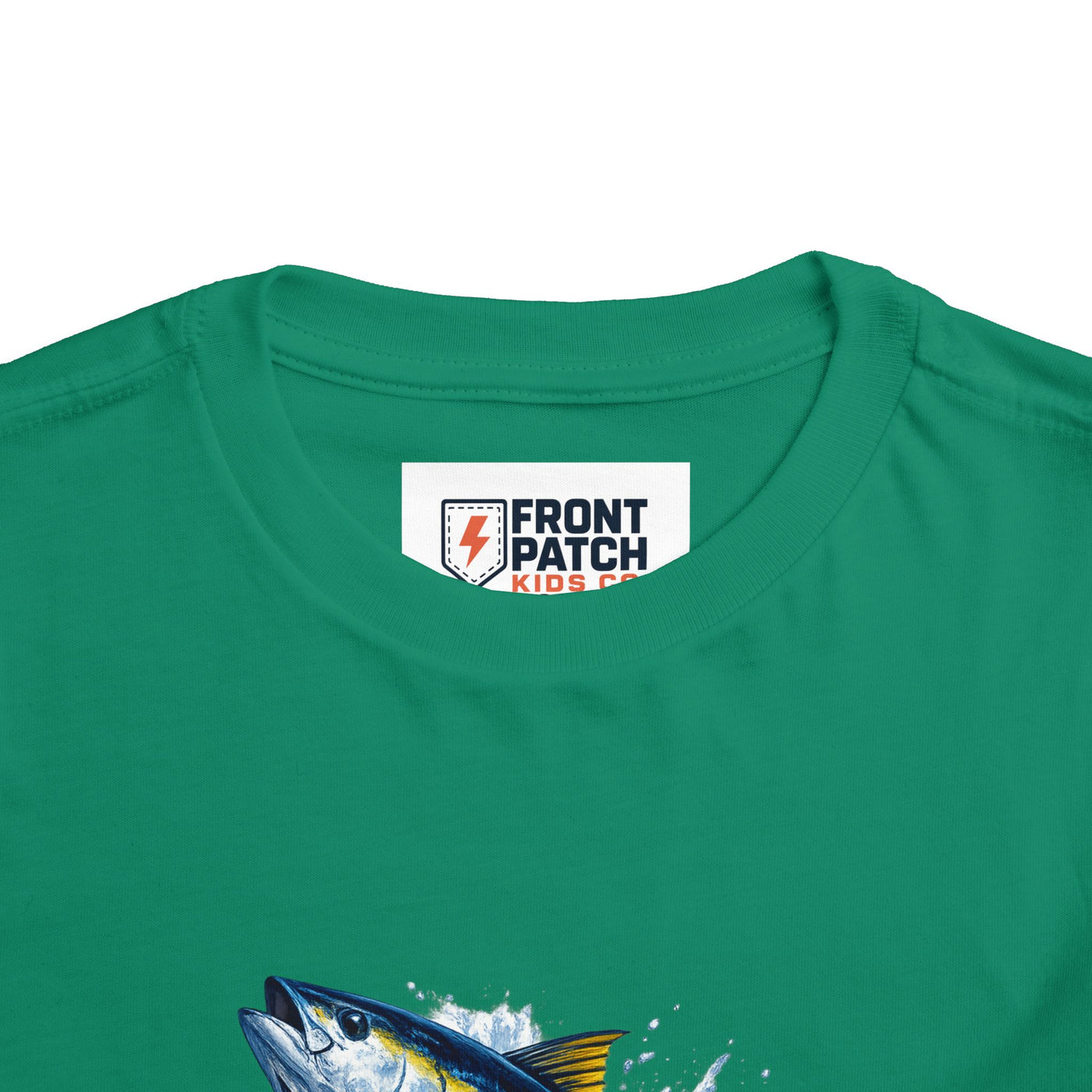 Toddler Tee — Leaping Yellowfin Tuna Splash Graphic