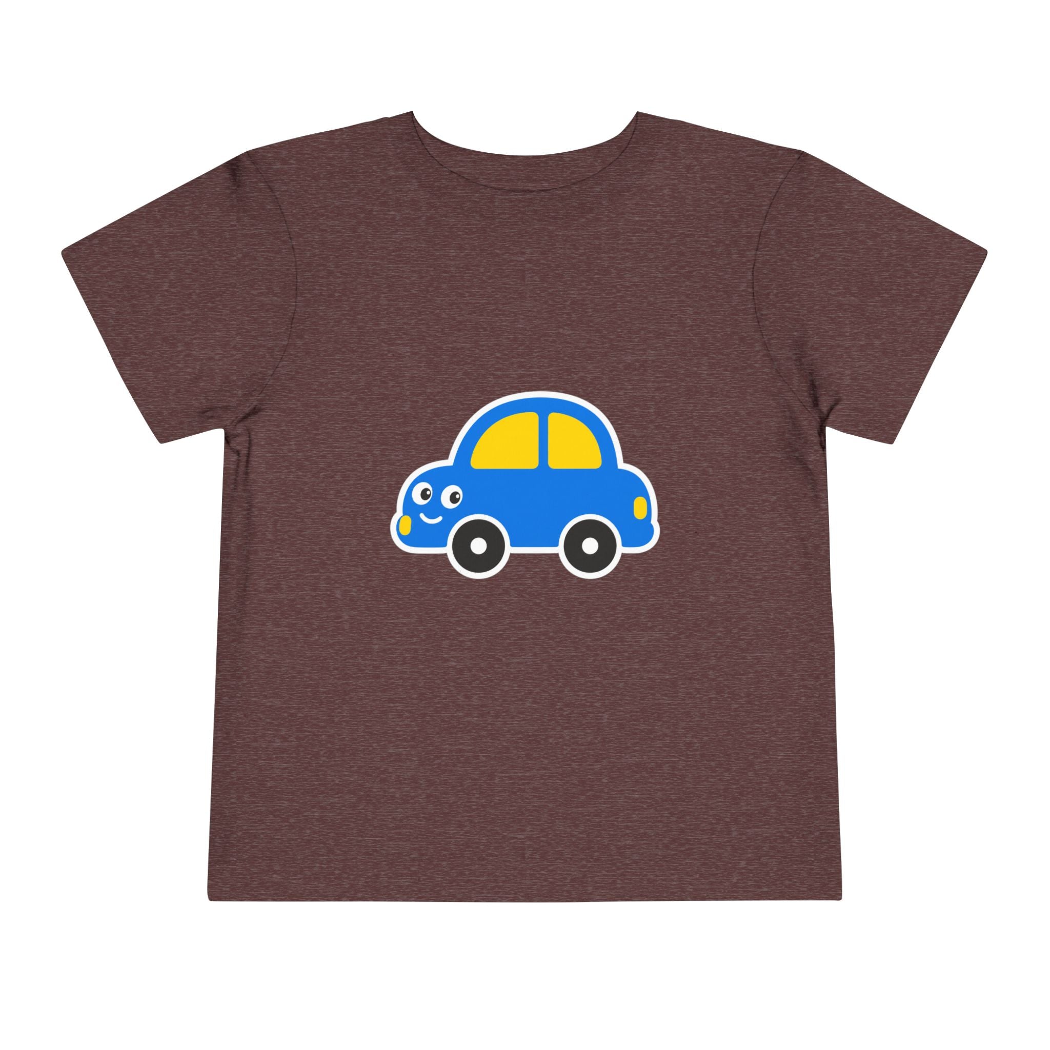 Toddler Tee — Cute Blue Cartoon Car Graphic