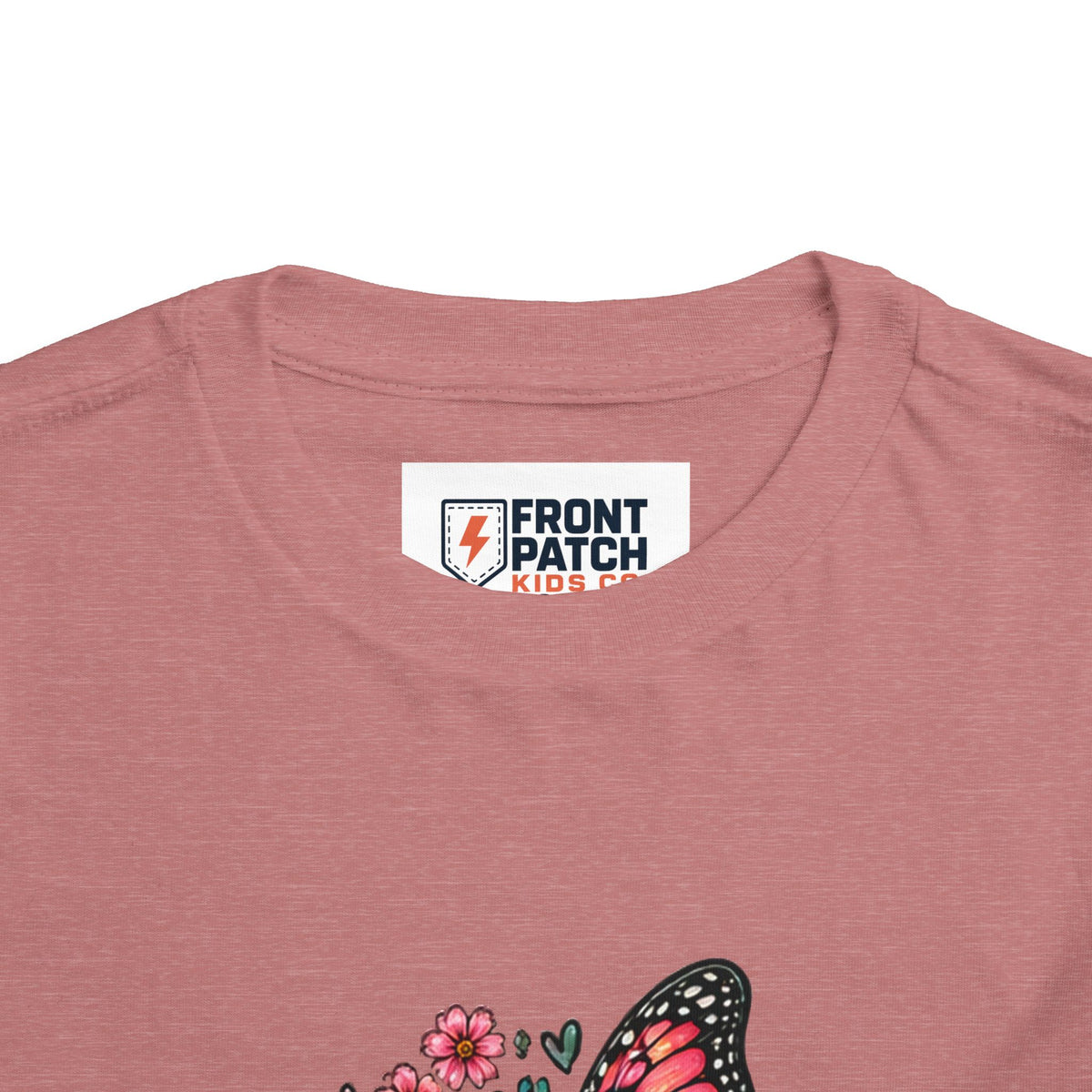 Toddler Tee — "Small Girl Big Dreams" Butterfly Floral Shirt