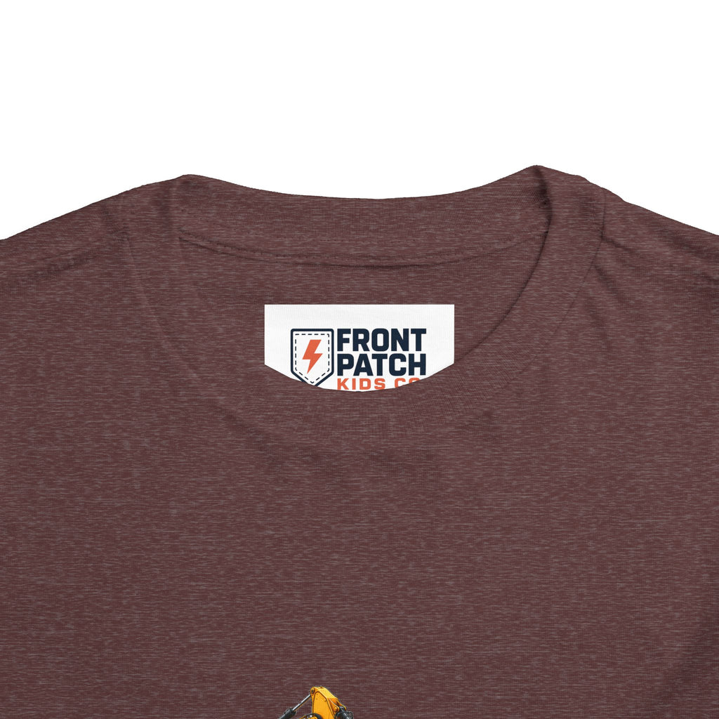 Toddler Tee — Construction Trucks Excavator & Dump Truck Graphic