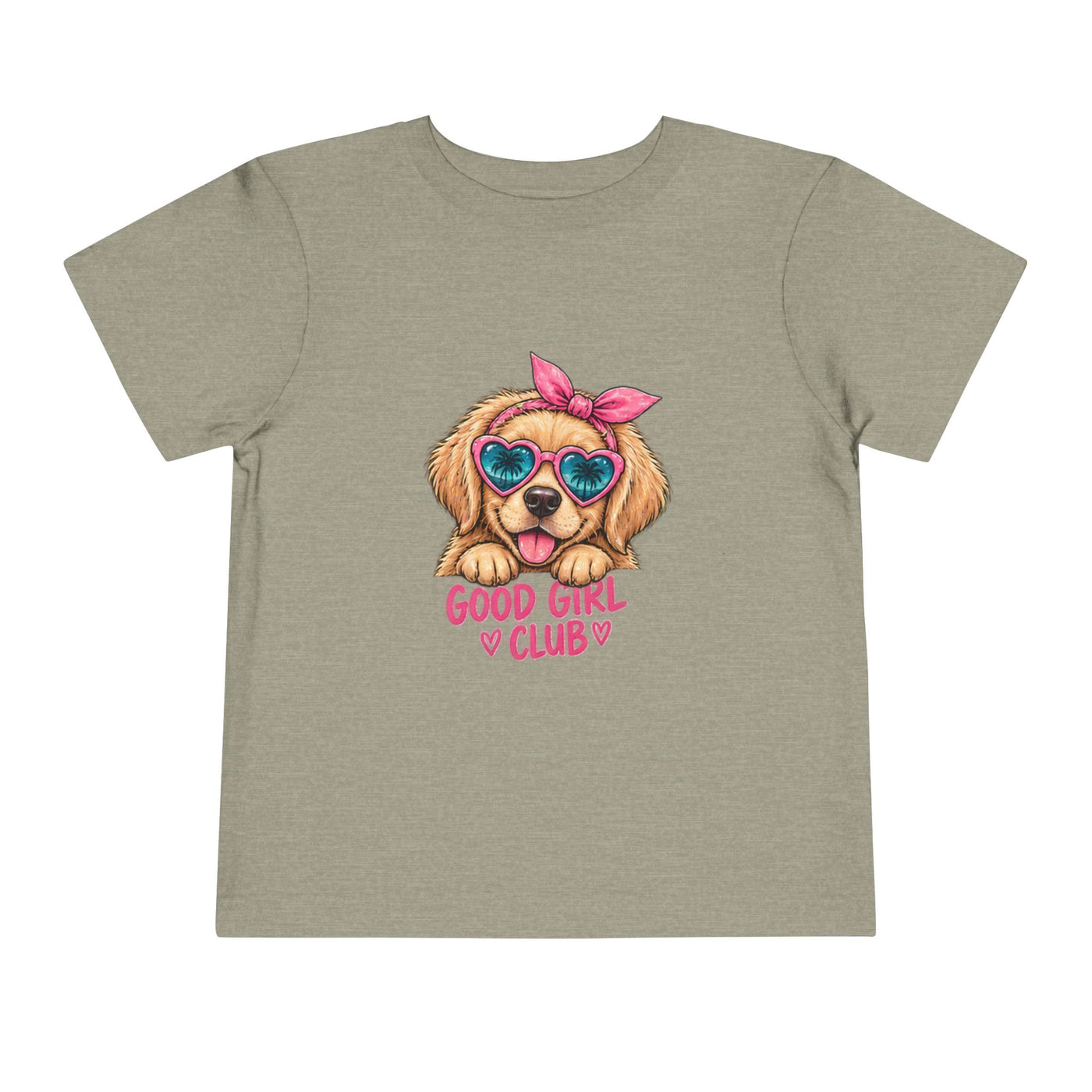 Toddler Tee — "Good Girl Club" Puppy Graphic Kids T‑Shirt