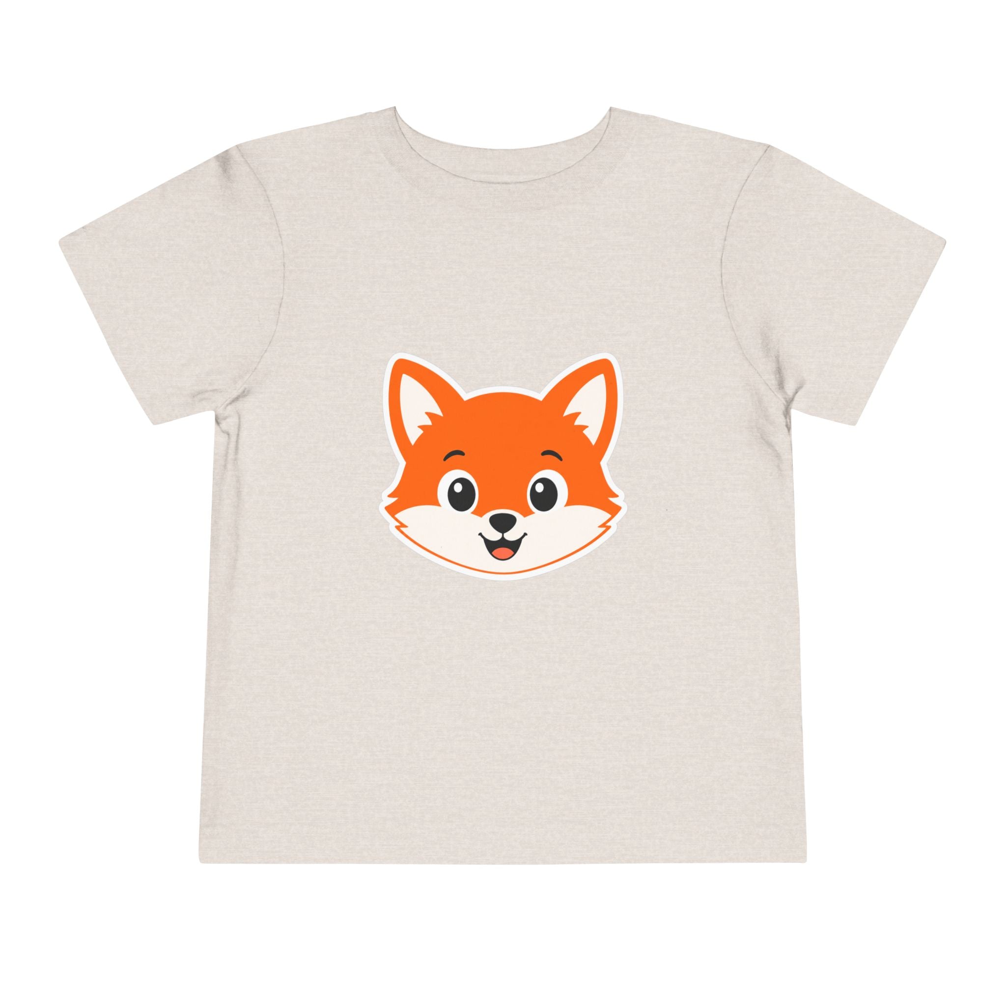 Toddler Tee — Cute Smiling Fox Face Kids Shirt