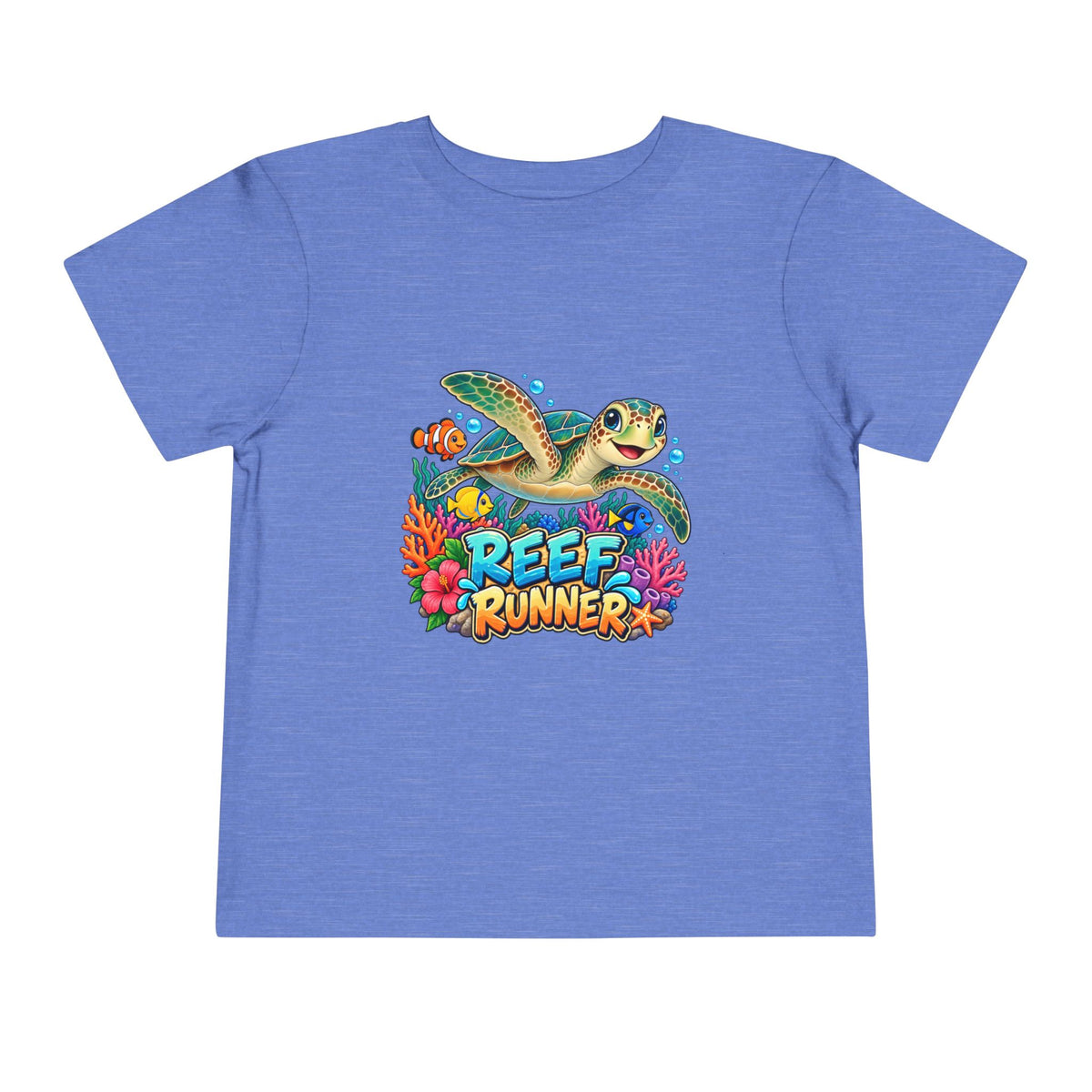 Reef Runner Toddler Tee — Sea Turtle Graphic Shirt for Kids
