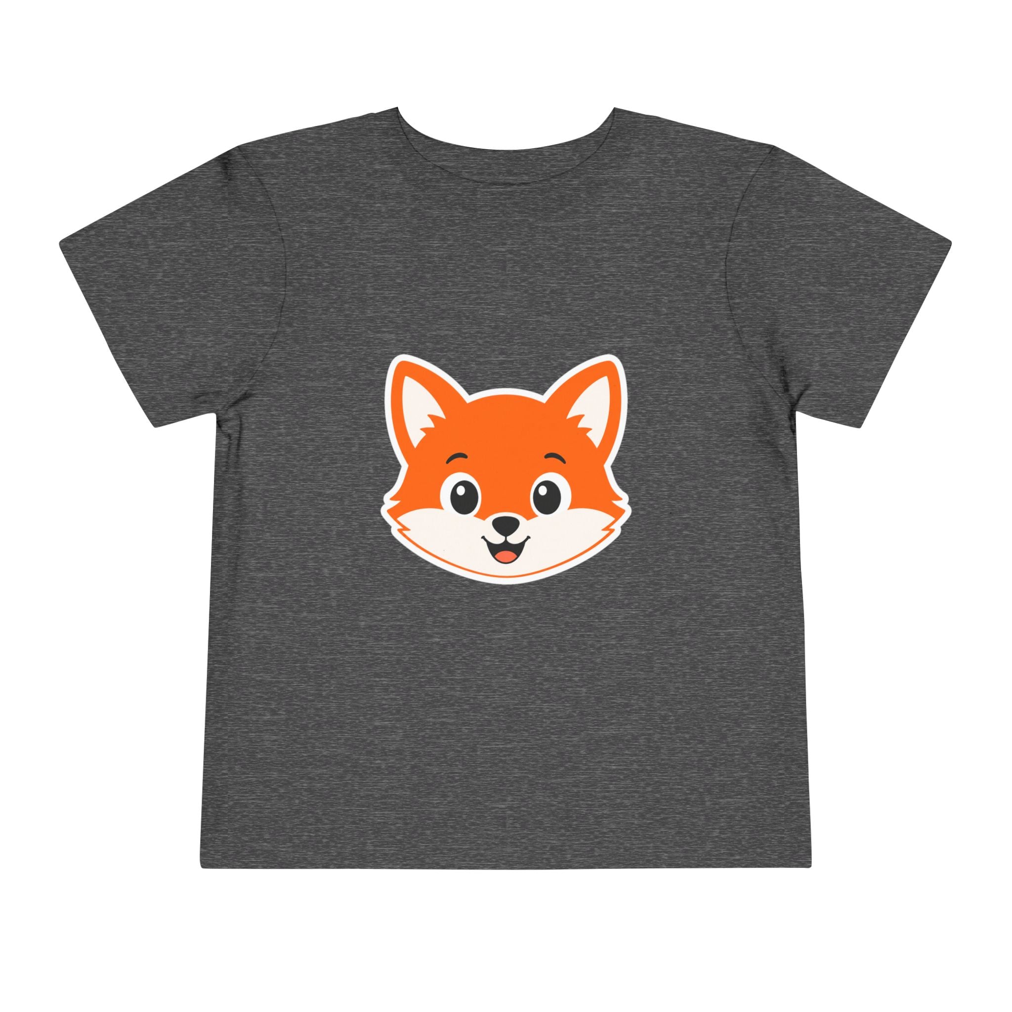 Toddler Tee — Cute Smiling Fox Face Kids Shirt