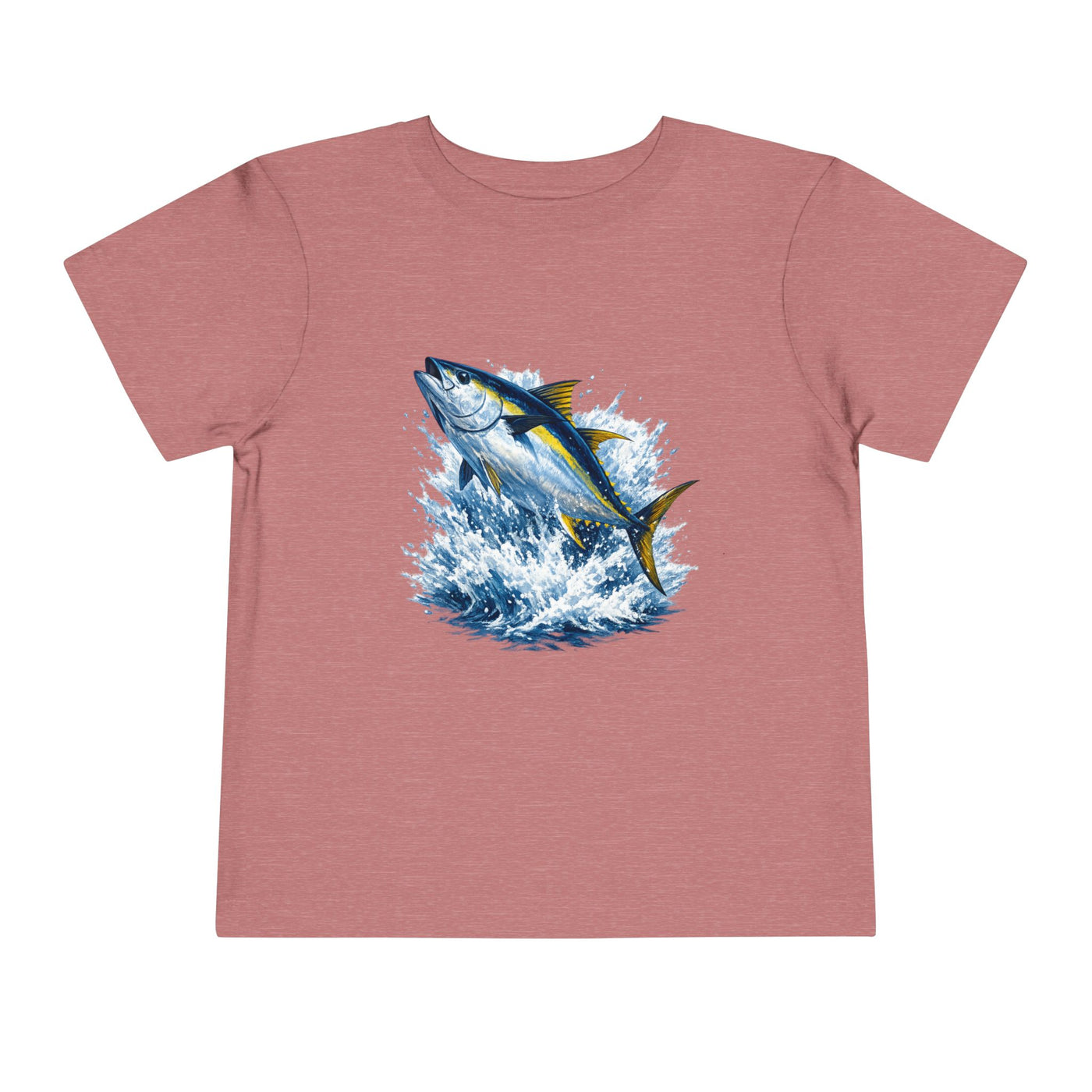 Toddler Tee — Leaping Yellowfin Tuna Splash Graphic