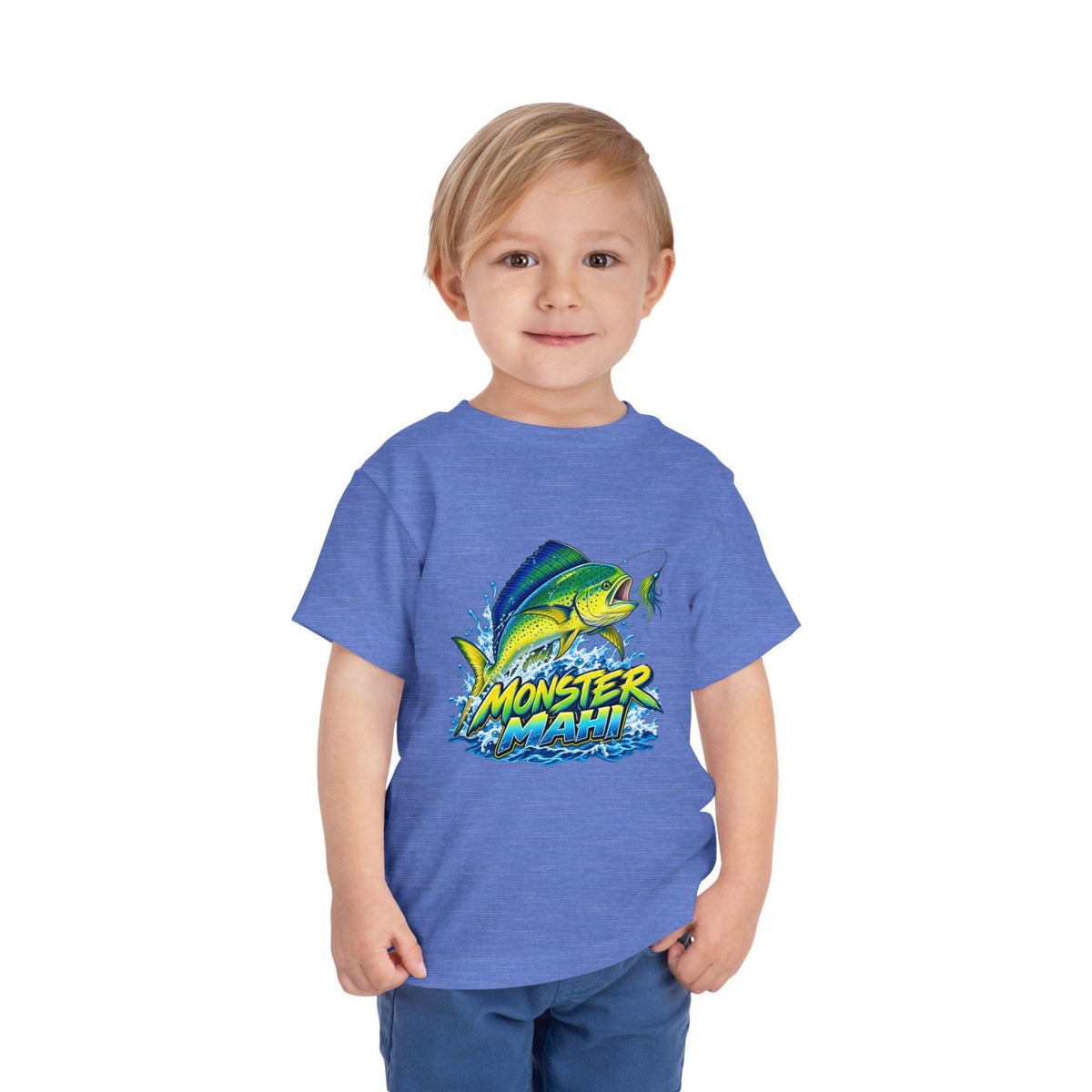 Toddler Tee — 'Monster Mahi' Fishing Graphic Kids Shirt