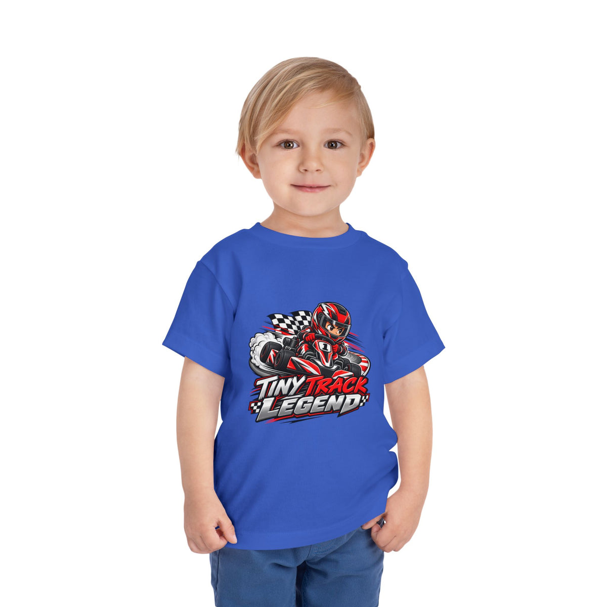 Toddler Tee — "Tiny Track Legend" Racing Car Graphic
