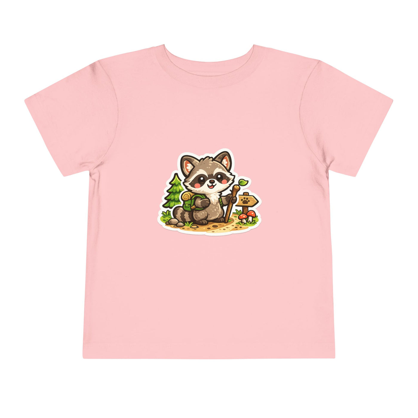 Toddler Tee — Cute Forest Raccoon Kids Shirt