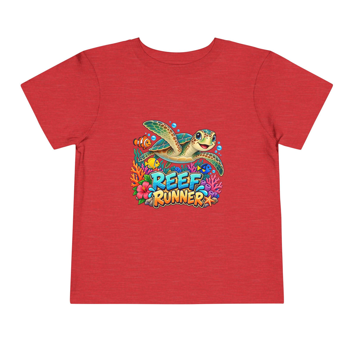 Reef Runner Toddler Tee — Sea Turtle Graphic Shirt for Kids