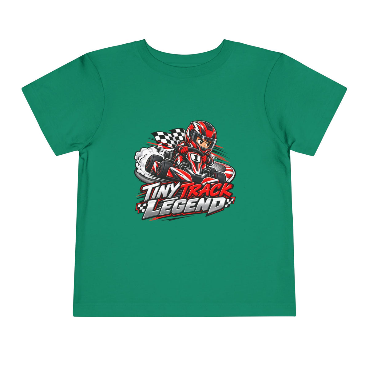Toddler Tee — "Tiny Track Legend" Racing Car Graphic