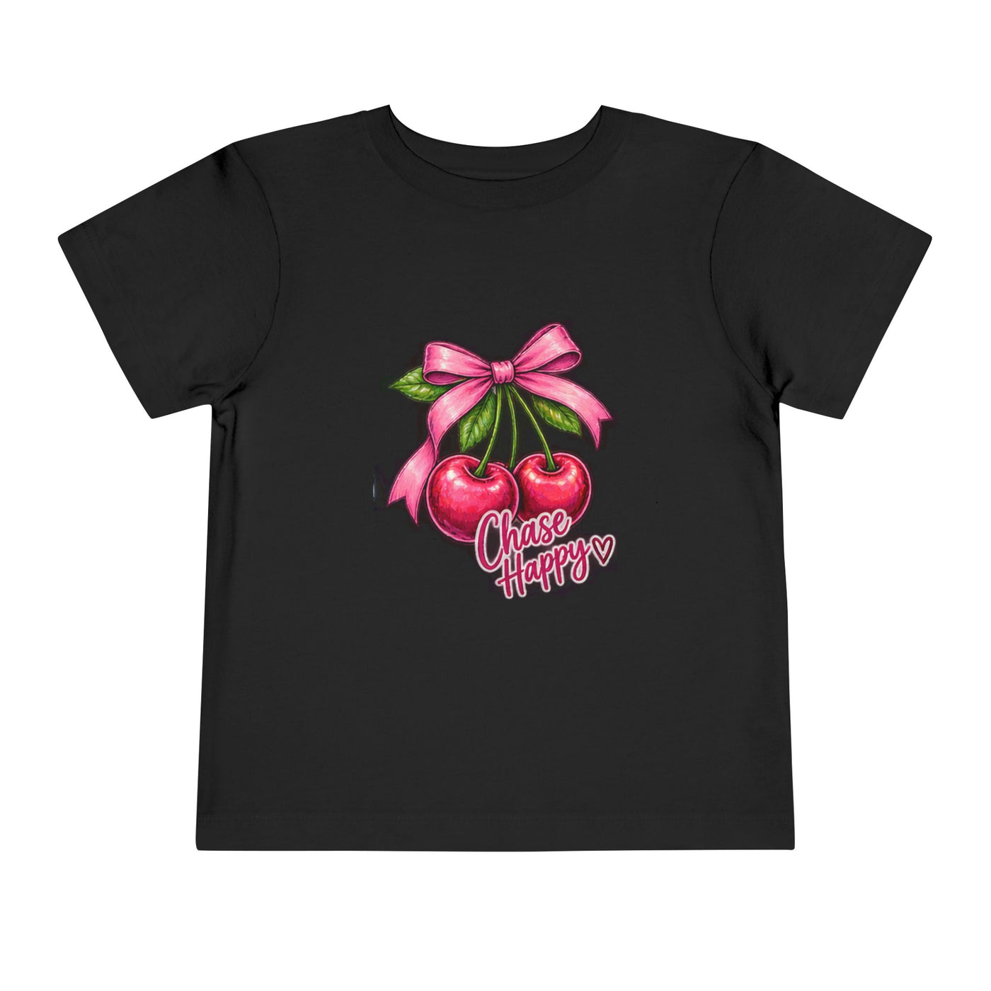Toddler Tee - "Chase Happy" Cherries Graphic