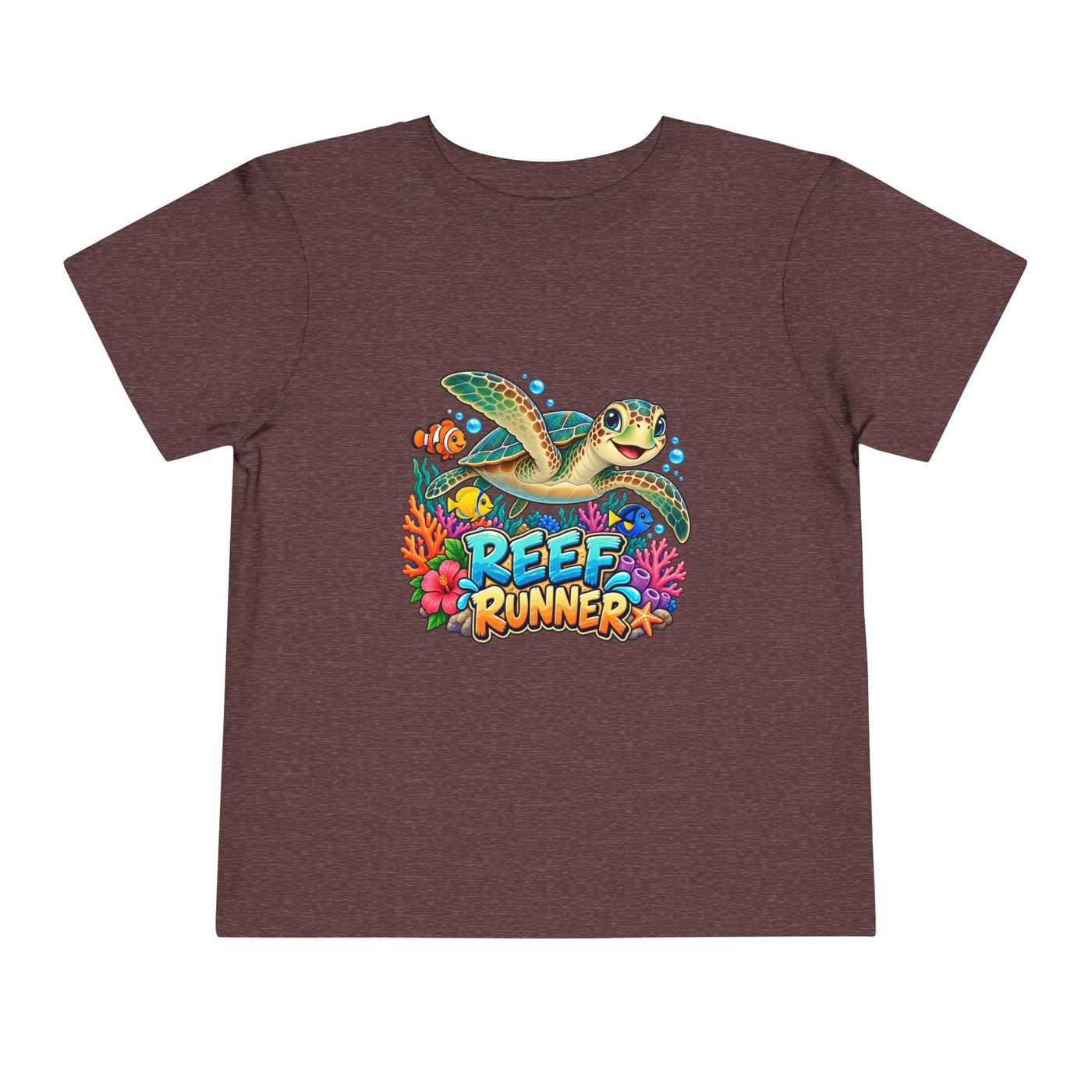Reef Runner Toddler Tee — Sea Turtle Graphic Shirt for Kids