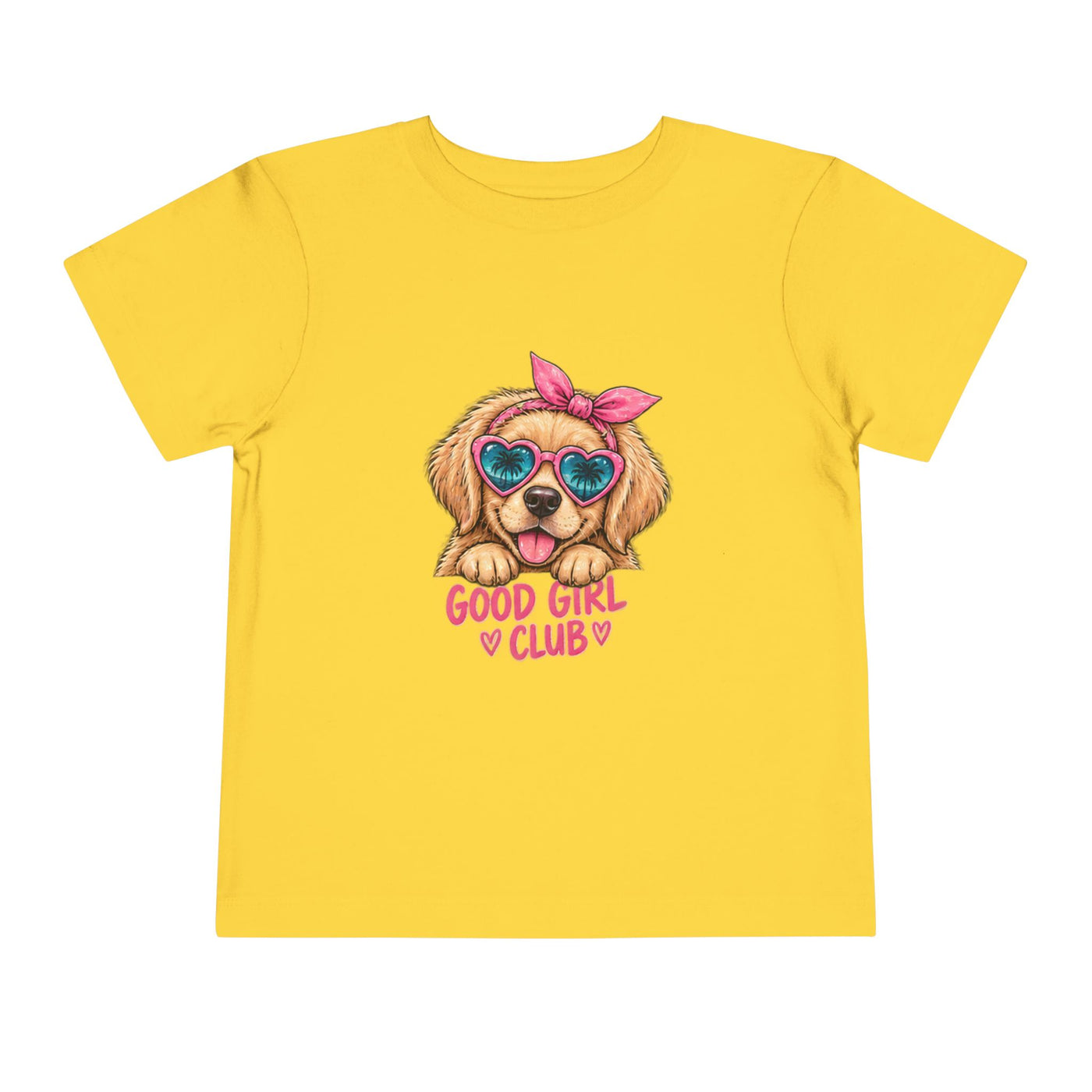 Toddler Tee — "Good Girl Club" Puppy Graphic Kids T‑Shirt