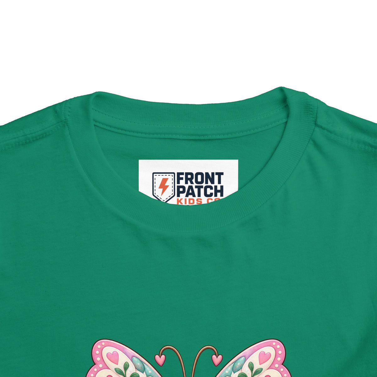 Toddler Tee — Pink Butterfly “Be Kind Be You” Floral Graphic