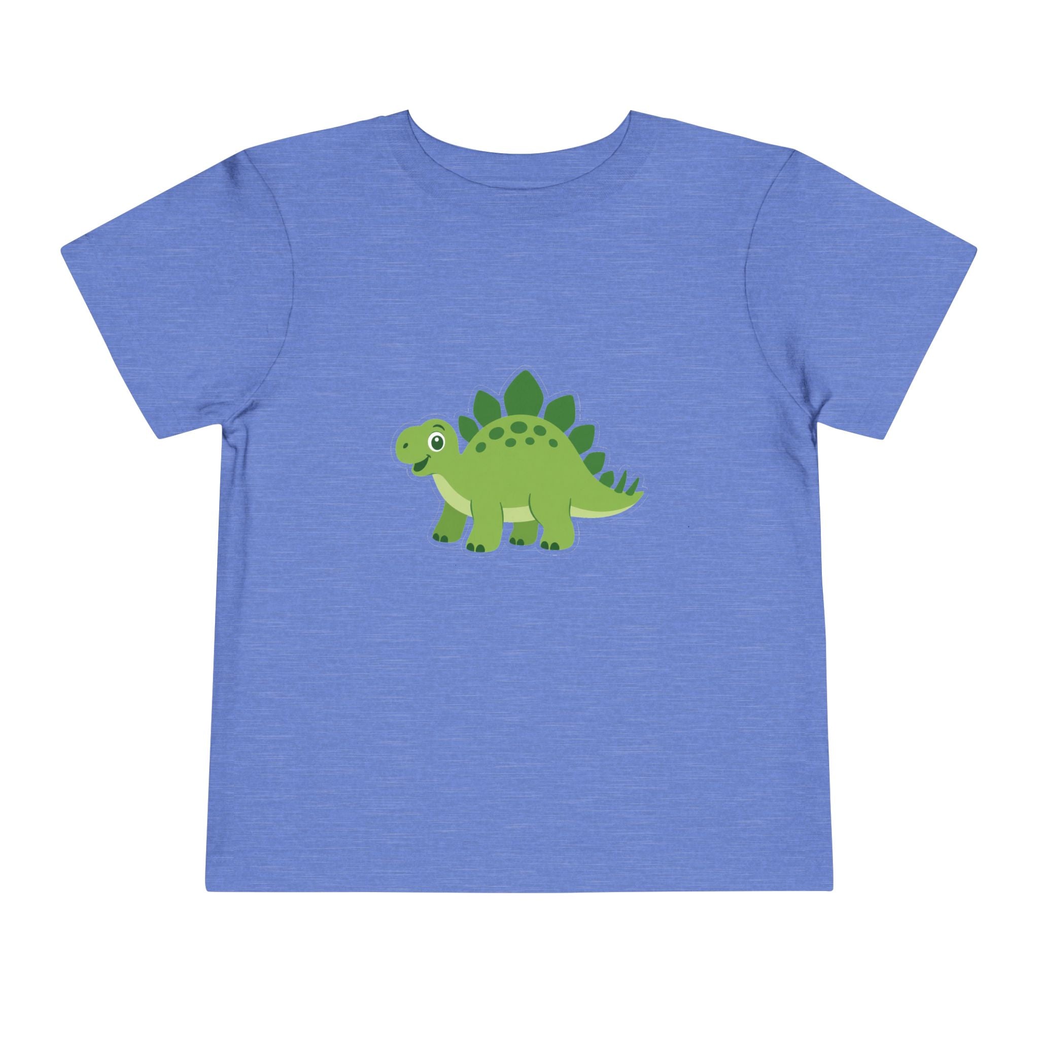 Cute Green Stegosaurus Toddler Tee – Dinosaur Short Sleeve Shirt for Kids