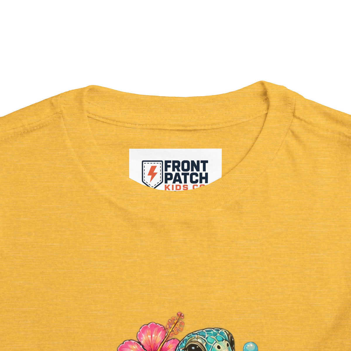 Toddler Tee — 'Salty & Sweet' Sea Turtle Floral Graphic