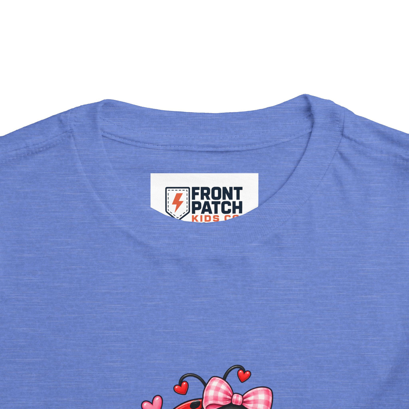 Cute Ladybug Toddler Tee — "Lucky Little Ladybug" Floral Graphic