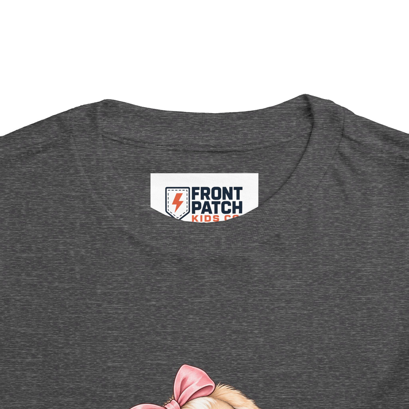 Toddler Tee — "Bunny Bloom" Cute Bunny with Flowers