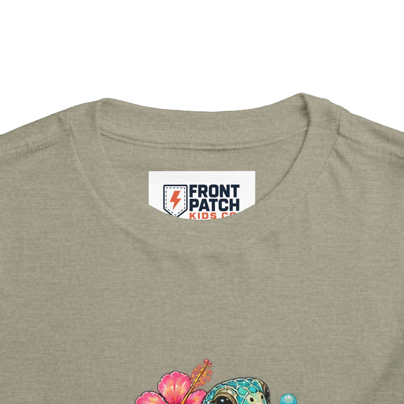 Toddler Tee — 'Salty & Sweet' Sea Turtle Floral Graphic