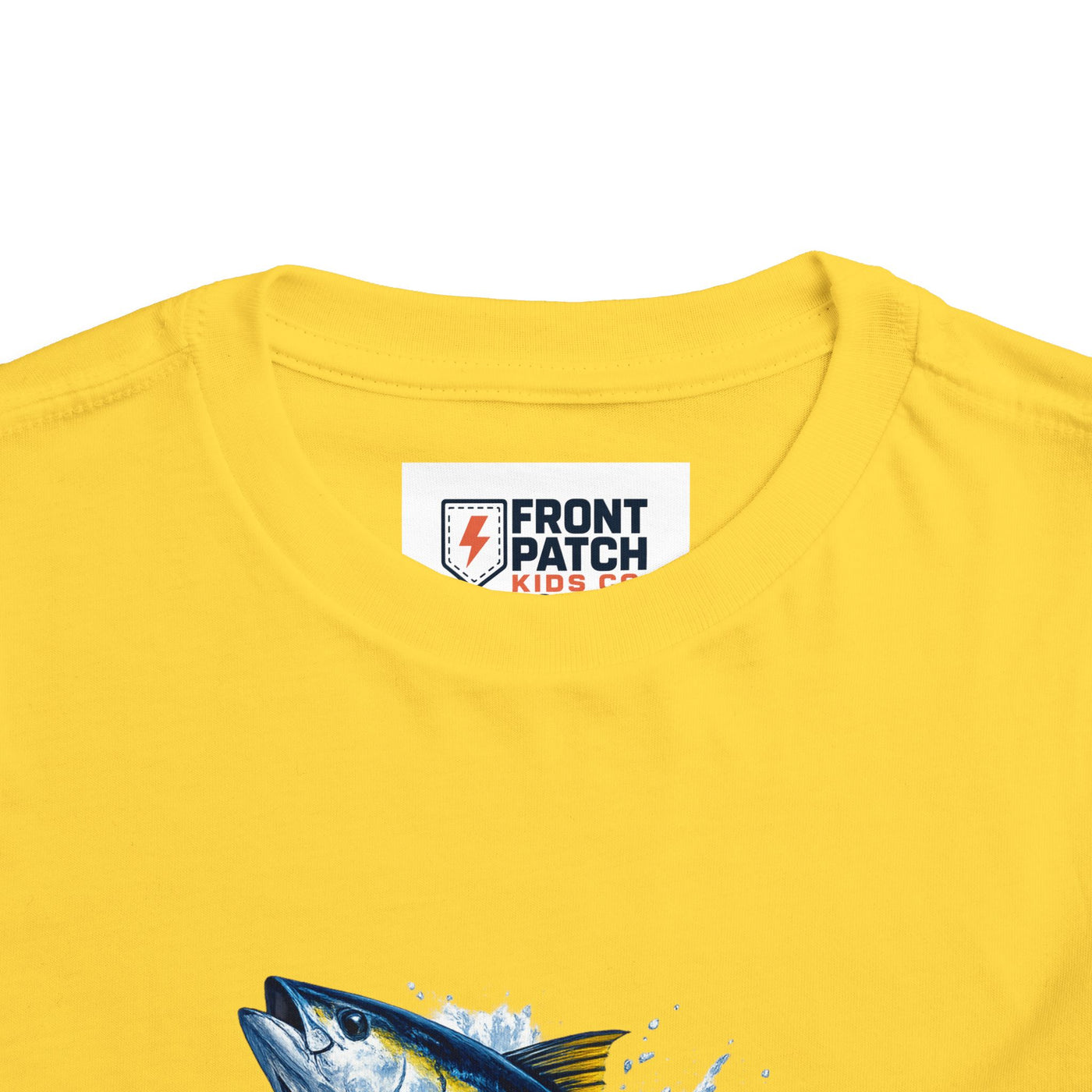 Toddler Tee — Leaping Yellowfin Tuna Splash Graphic
